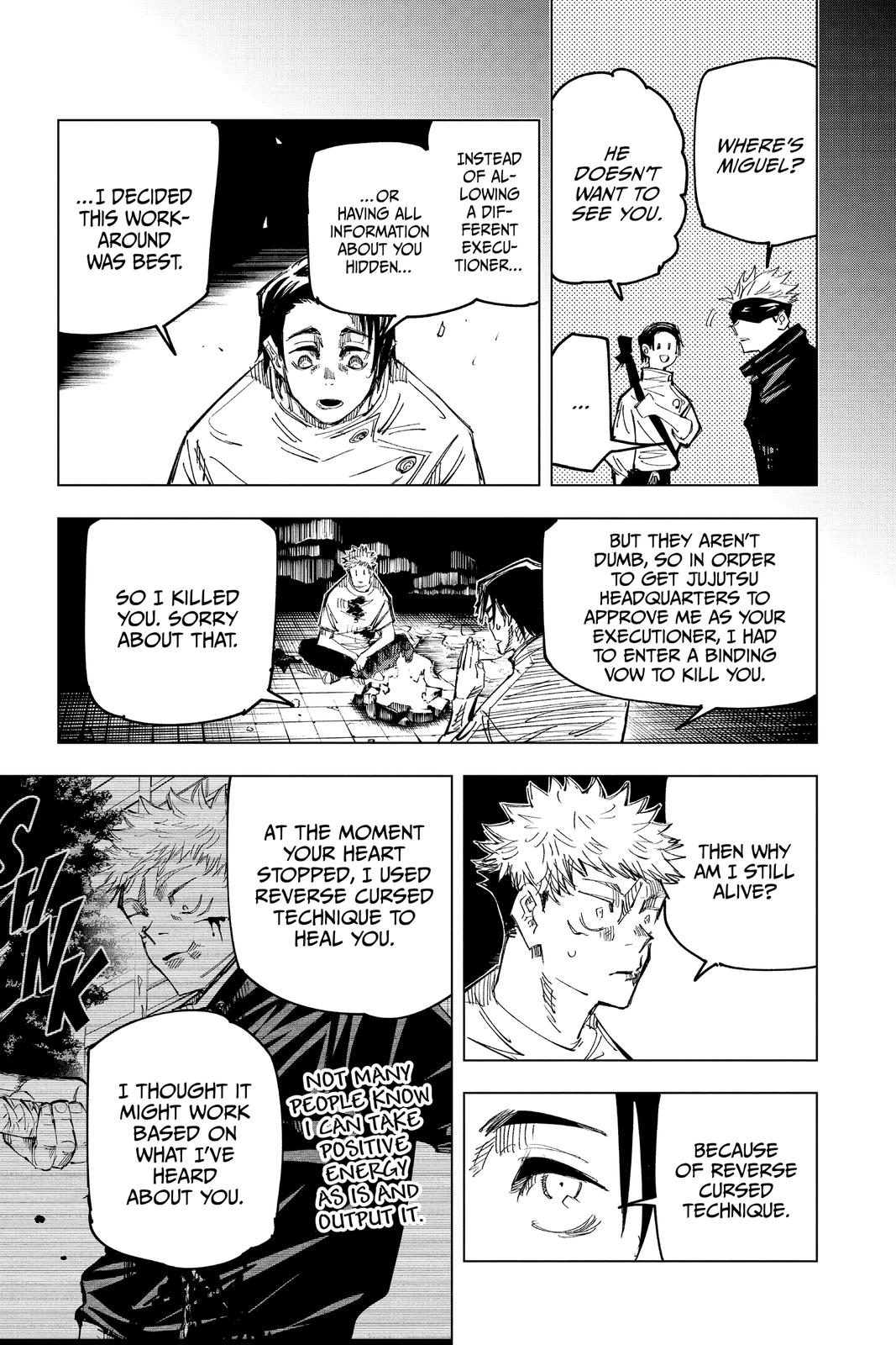 Jujutsu Kaisen Chapter 143 page 15 - Chapter 143: One More Time