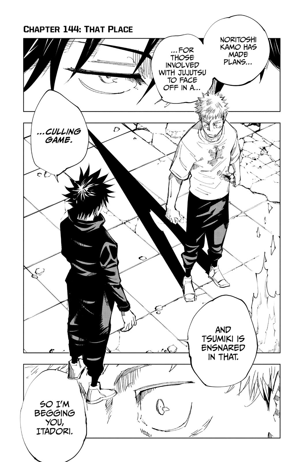 Jujutsu Kaisen Chapter 144 page 1 - Chapter 144: That Place