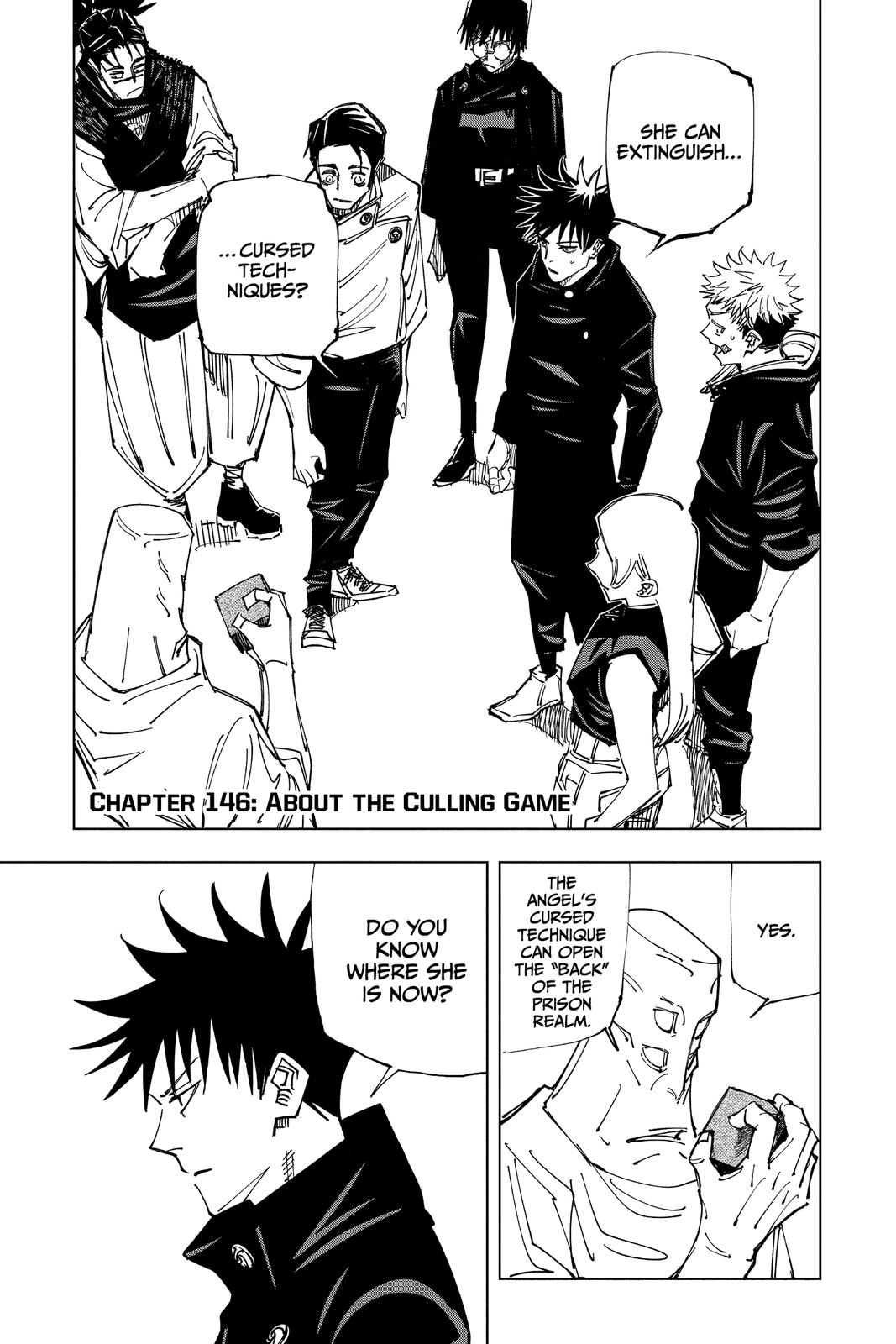 Jujutsu Kaisen Chapter 146 page 1 - Chapter 146: About the Culling Game