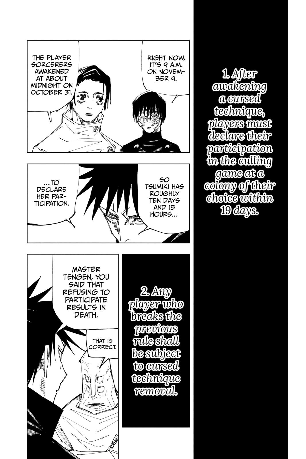 Jujutsu Kaisen Chapter 146 page 4 - Chapter 146: About the Culling Game