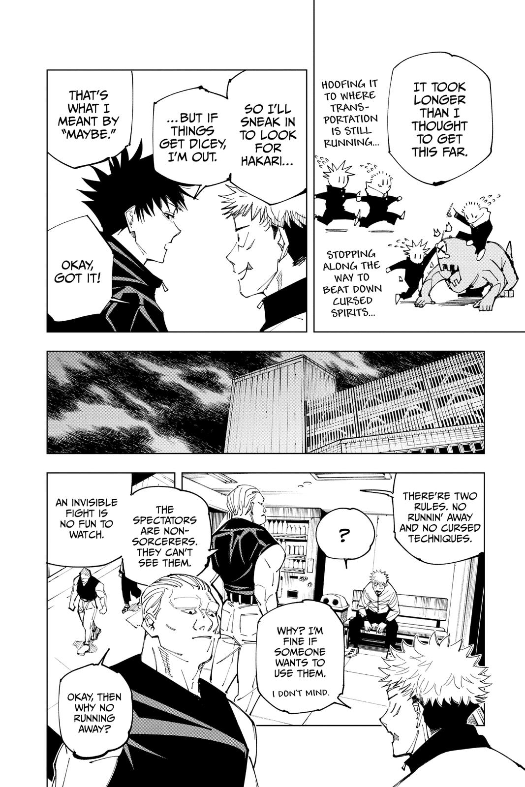 Jujutsu Kaisen Chapter 153 page 14 - Chapter 153: Underground Fight Club