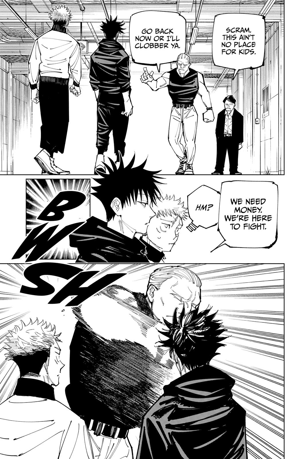 Jujutsu Kaisen Chapter 153 page 9 - Chapter 153: Underground Fight Club