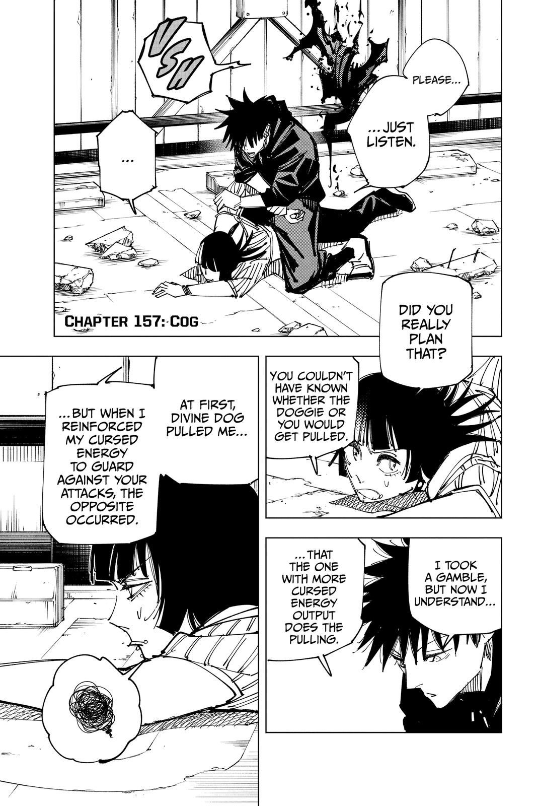 Jujutsu Kaisen Chapter 157 page 1 - Chapter 157: Cog