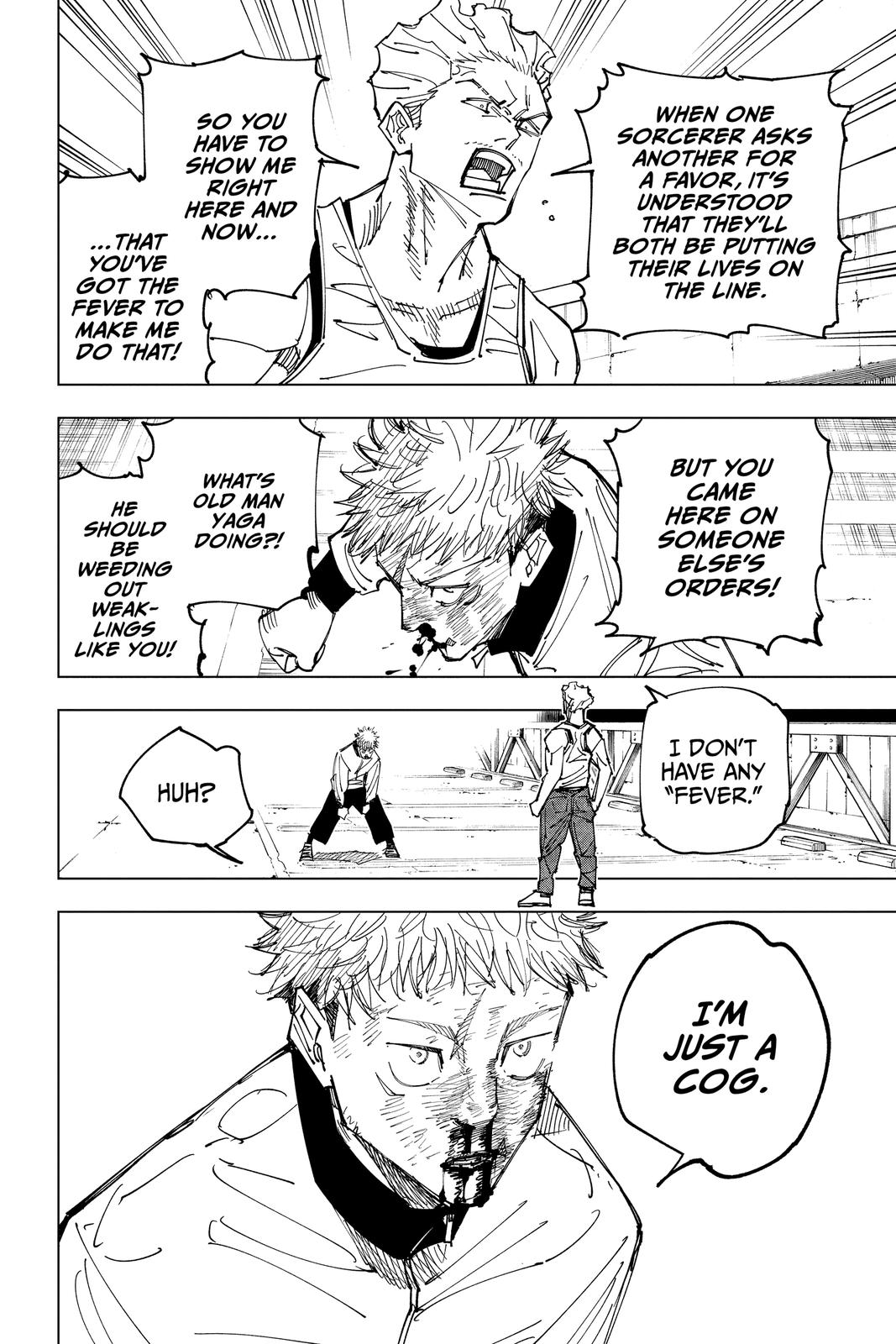 Jujutsu Kaisen Chapter 157 page 12 - Chapter 157: Cog