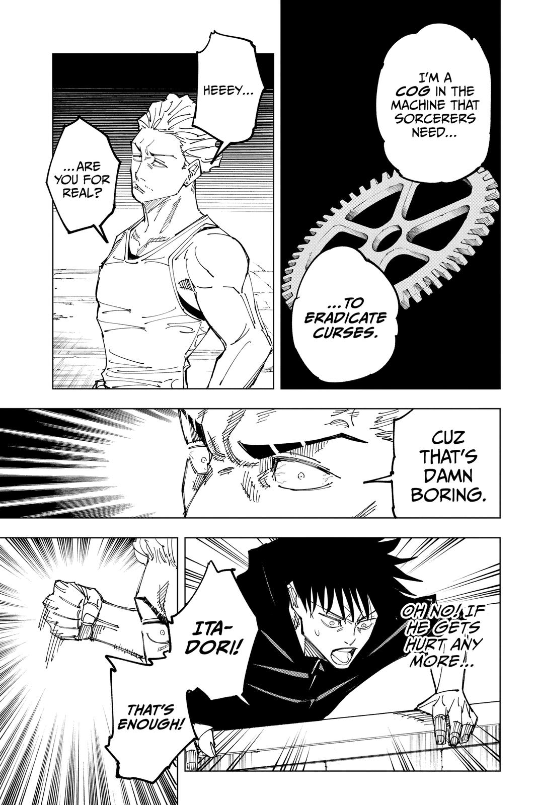Jujutsu Kaisen Chapter 157 page 13 - Chapter 157: Cog