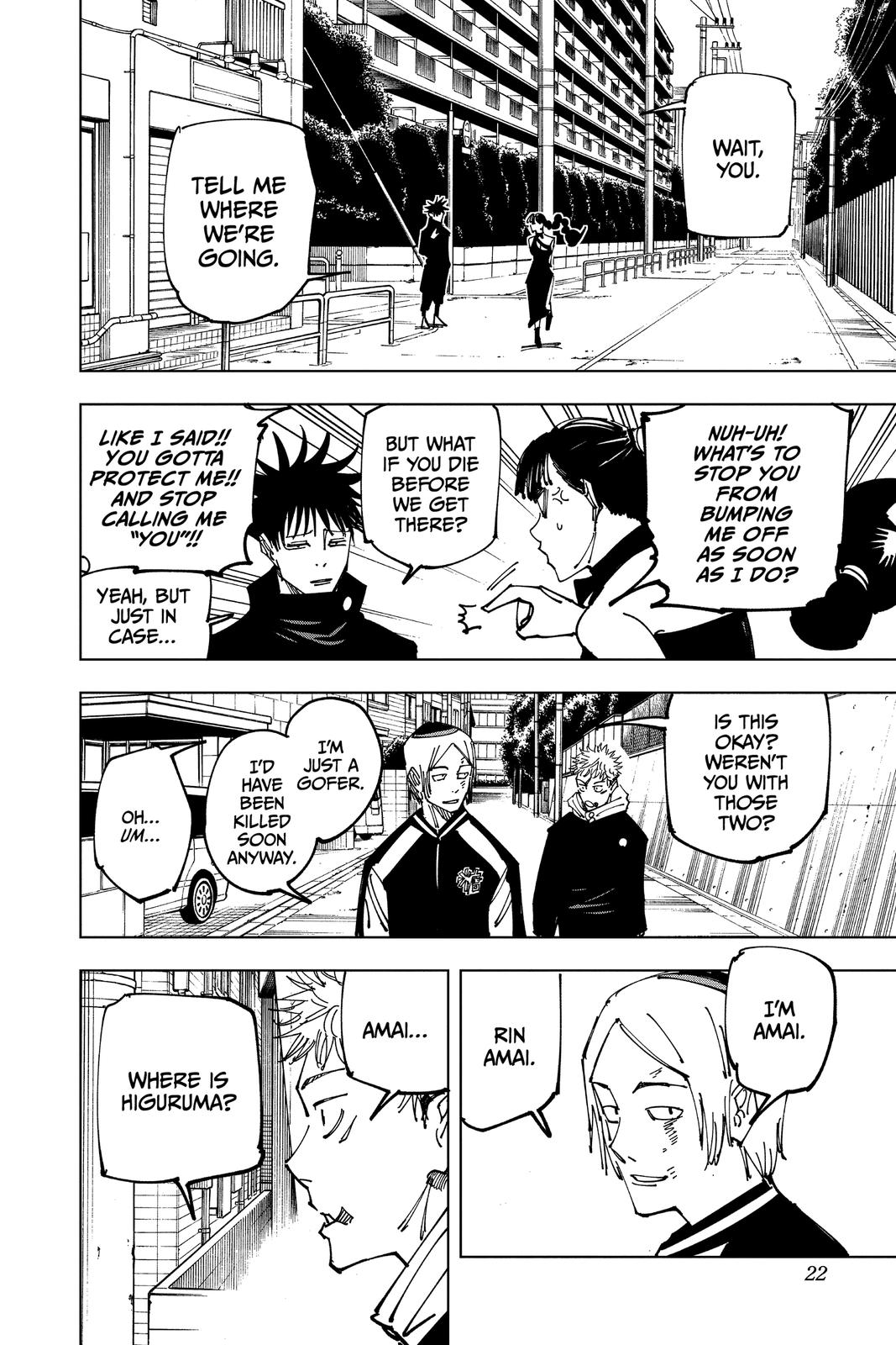 Jujutsu Kaisen Chapter 162 page 22 - Chapter 162: Tokyo No. 1 Colony, Part 2