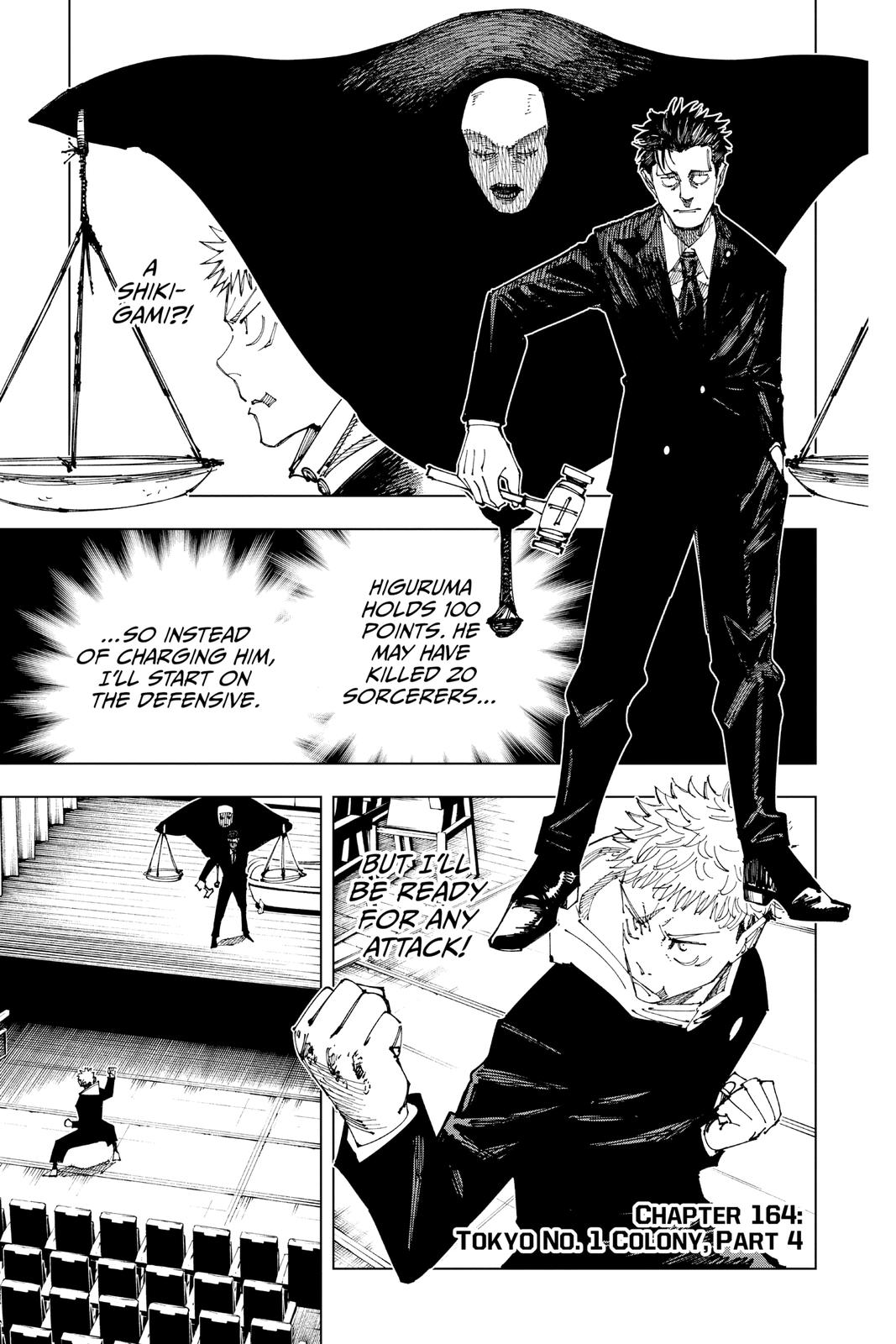 Jujutsu Kaisen Chapter 164 page 1 - Chapter 164: Tokyo No. 1 Colony, Part 4