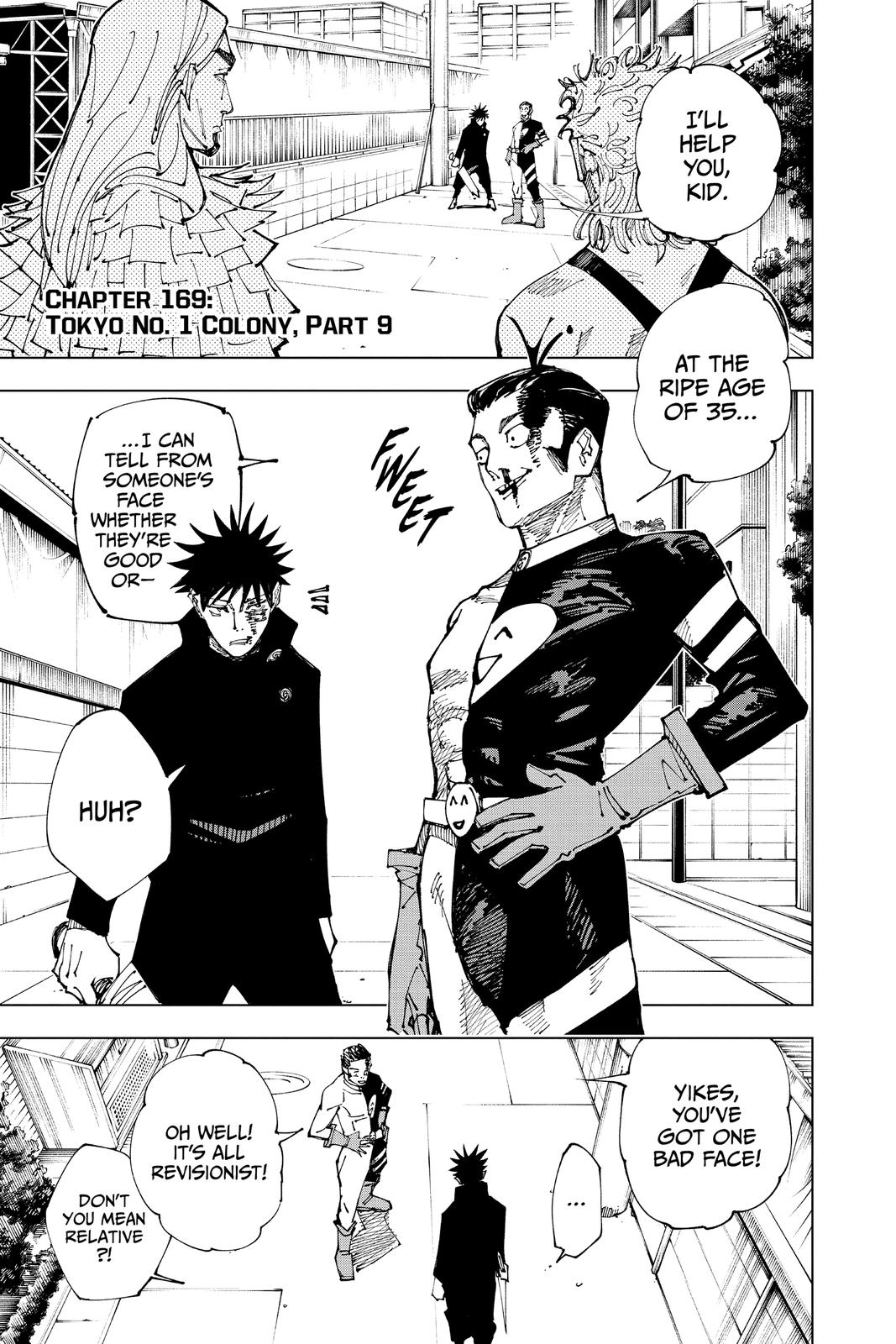 Jujutsu Kaisen Chapter 169 page 1 - Chapter 169: Tokyo No. 1 Colony, Part 9