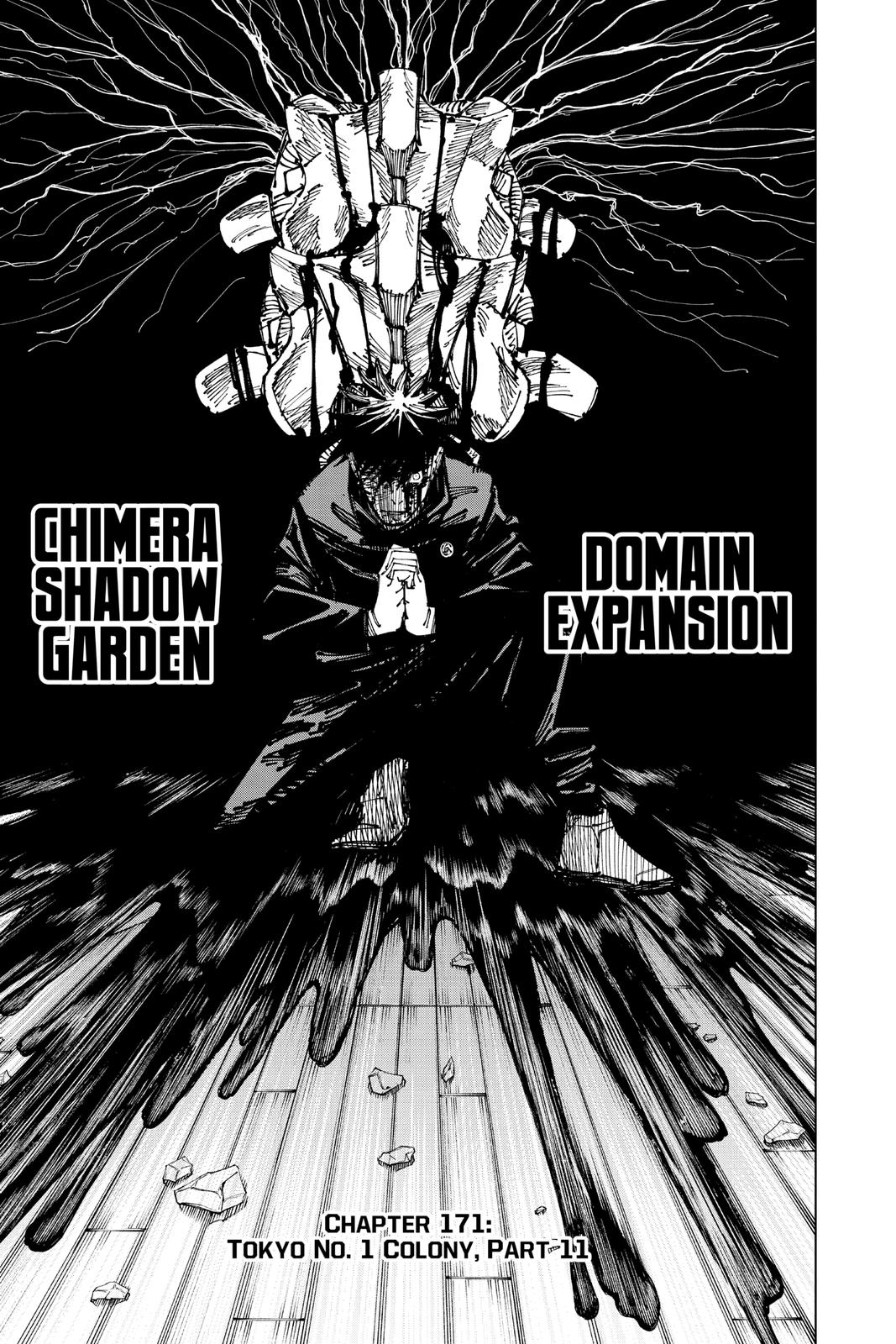 Jujutsu Kaisen Chapter 171 page 1 - Chapter 171: Tokyo No. 1 Colony, Part 11