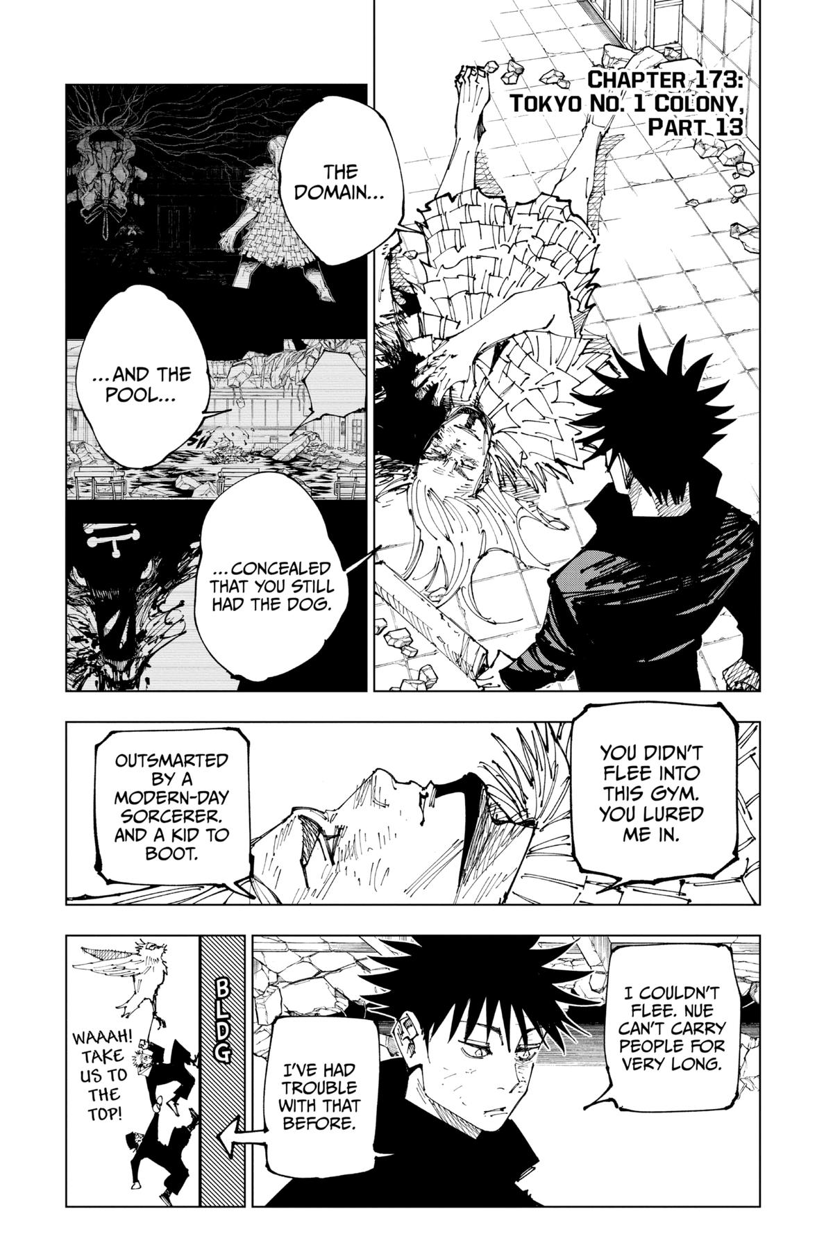Jujutsu Kaisen Chapter 173 page 1 - Chapter 173: Tokyo No. 1 Colony, Part 13