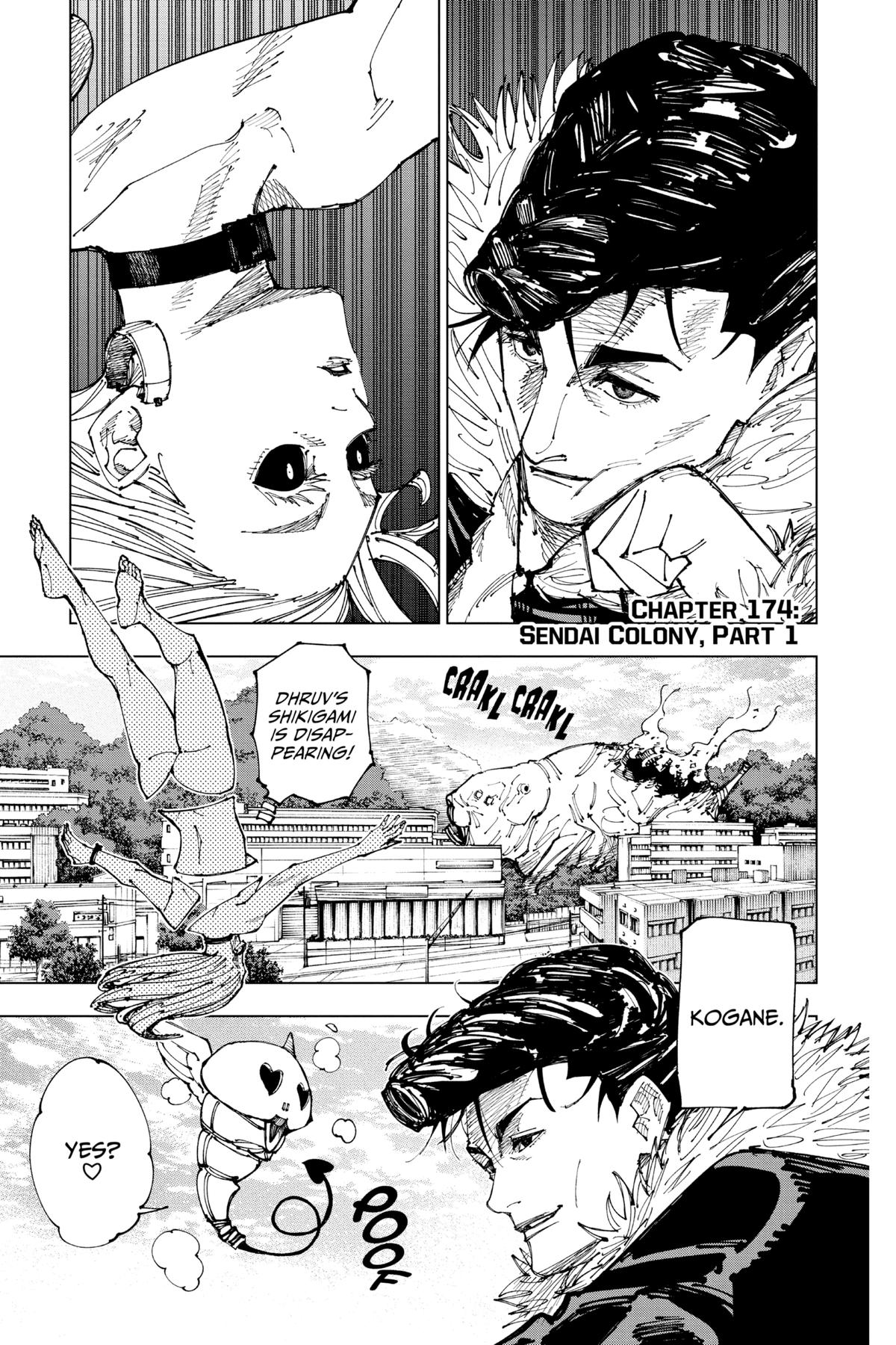 Jujutsu Kaisen Chapter 174 page 1 - Chapter 174: Sendai Colony, Part 1