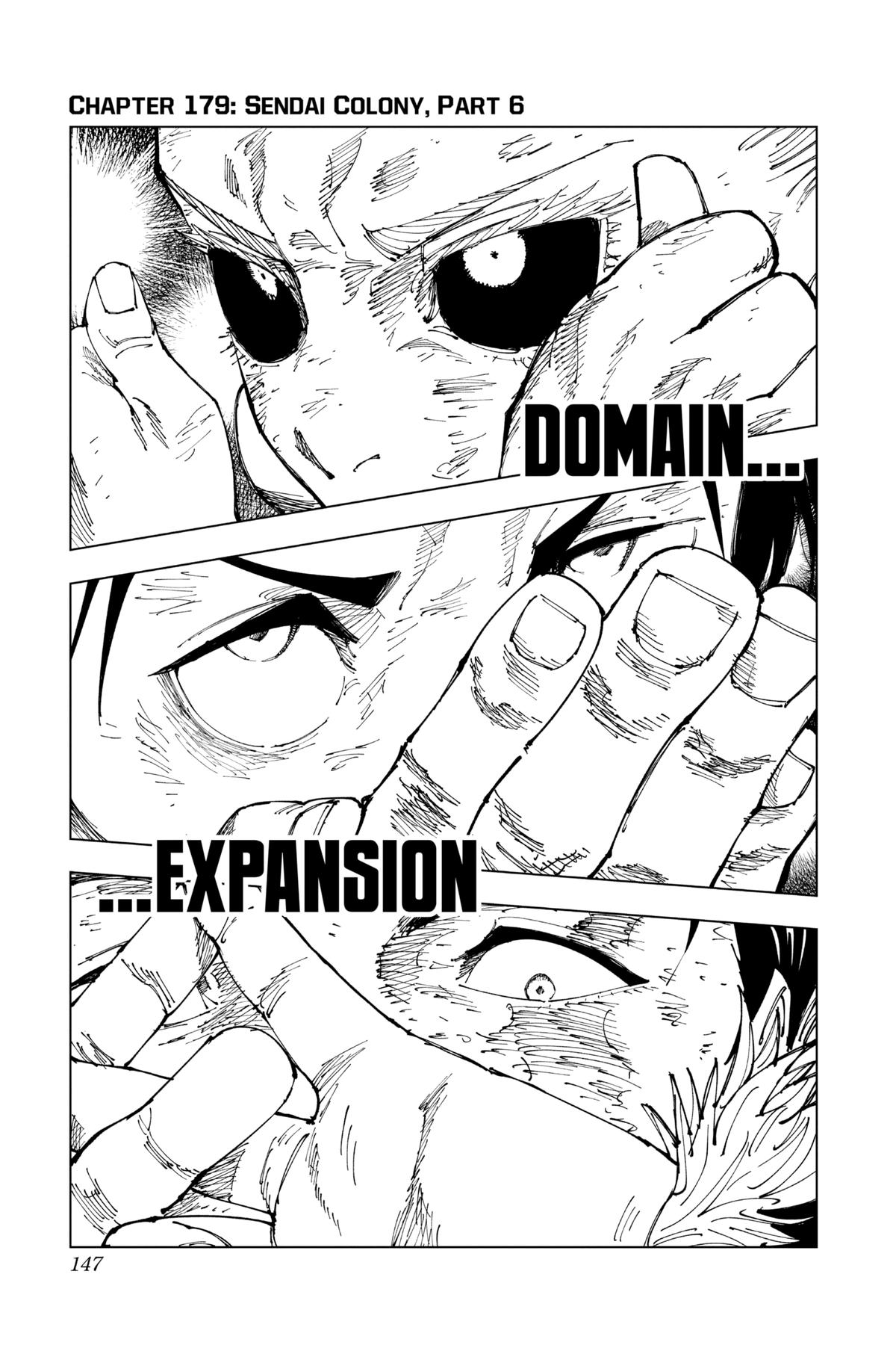 Jujutsu Kaisen Chapter 179 page 1 - Chapter 179: Sendai Colony, Part 6