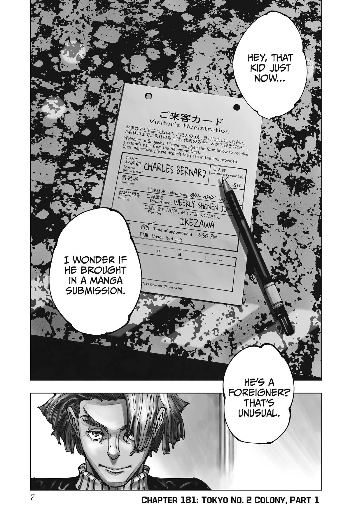 Jujutsu Kaisen Chapter 181 page 7 - Chapter 181: Tokyo No. 2 Colony, Part 1