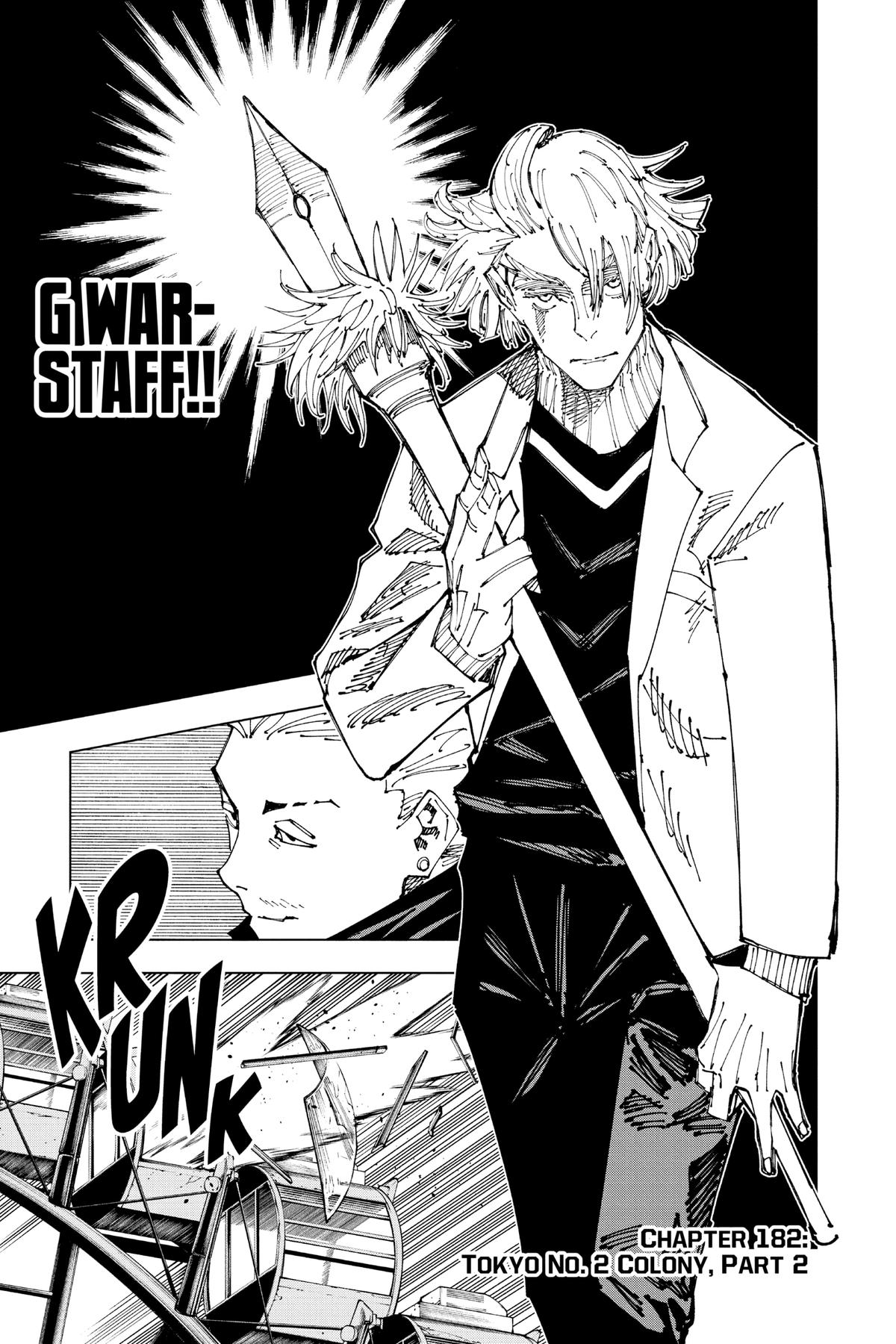 Jujutsu Kaisen Chapter 182 page 1 - Chapter 182: Tokyo No. 2 Colony, Part 2