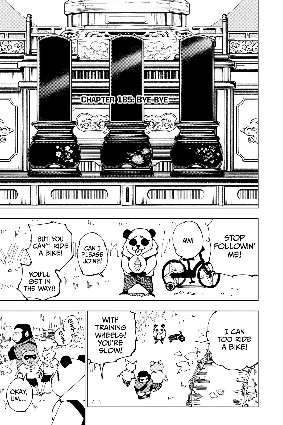 Jujutsu Kaisen Chapter 185 page 3 - Chapter 185: Bye-bye