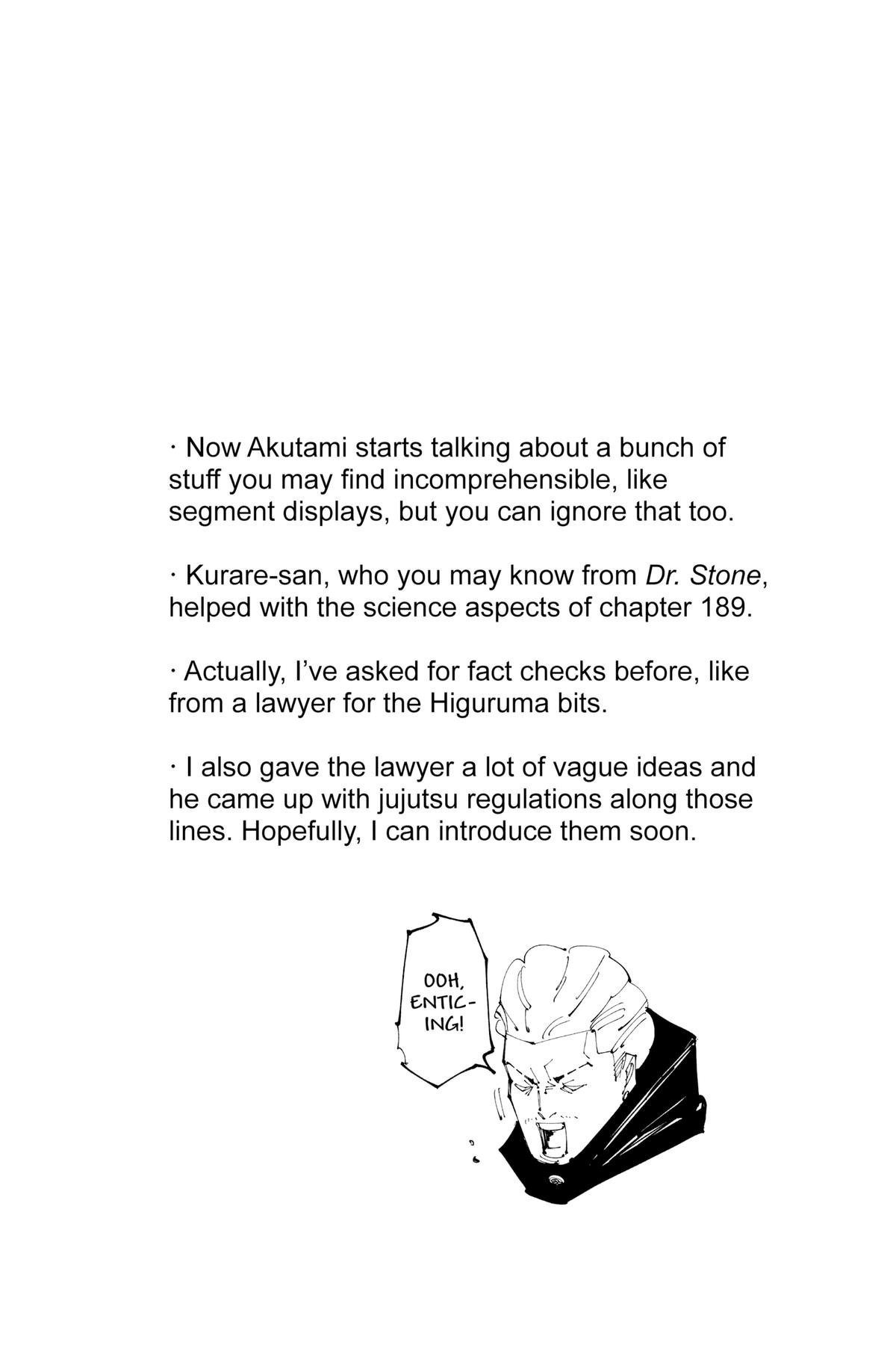 Jujutsu Kaisen Chapter 188 page 17 - Chapter 188: Tokyo No. 2 Colony, Part 7