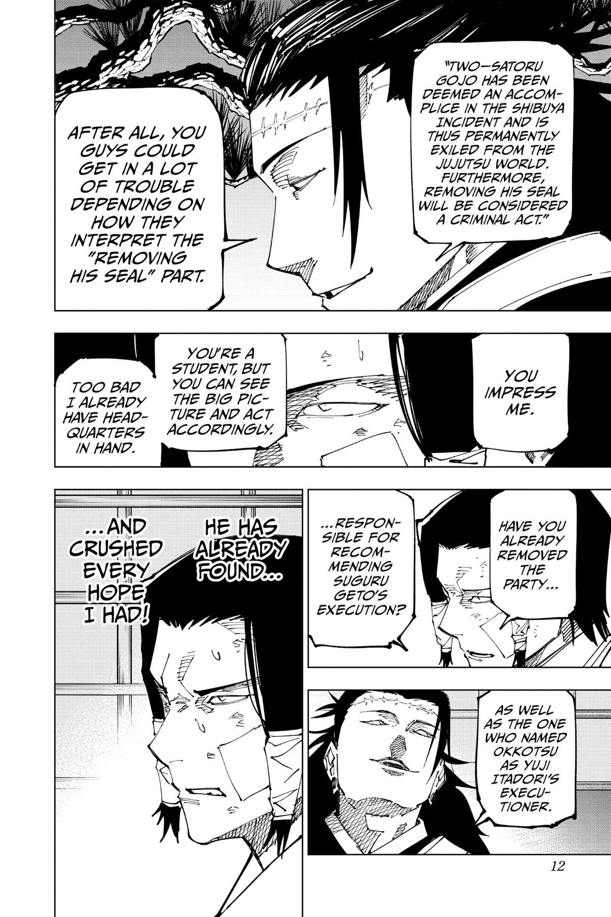 Jujutsu Kaisen Chapter 191 page 12 - Chapter 191: Sakurajima Colony, Part 1
