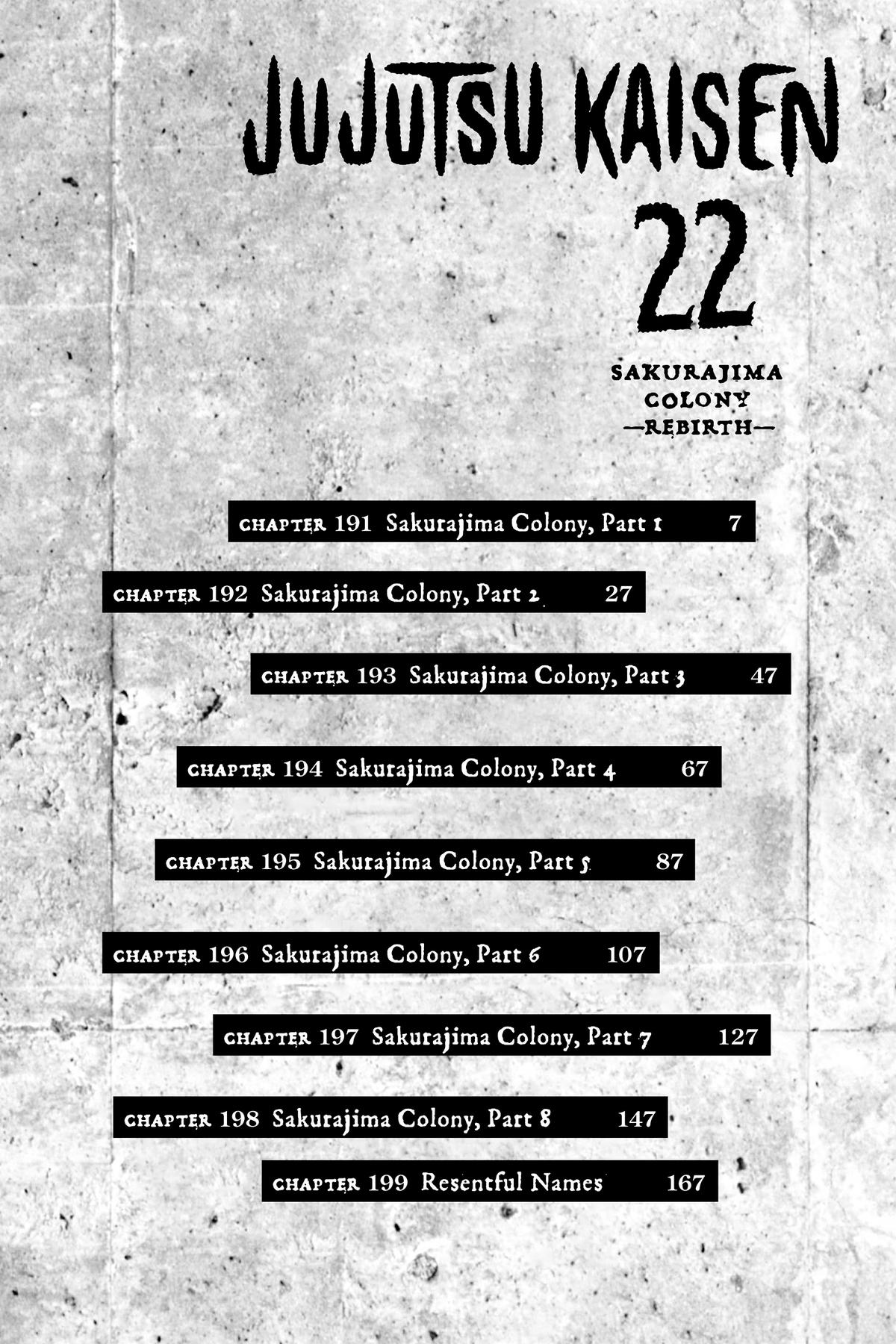 Jujutsu Kaisen Chapter 191 page 6 - Chapter 191: Sakurajima Colony, Part 1