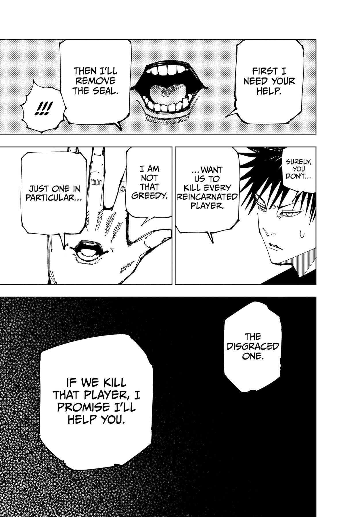 Jujutsu Kaisen Chapter 199 page 17 - Chapter 199: Resentful Names