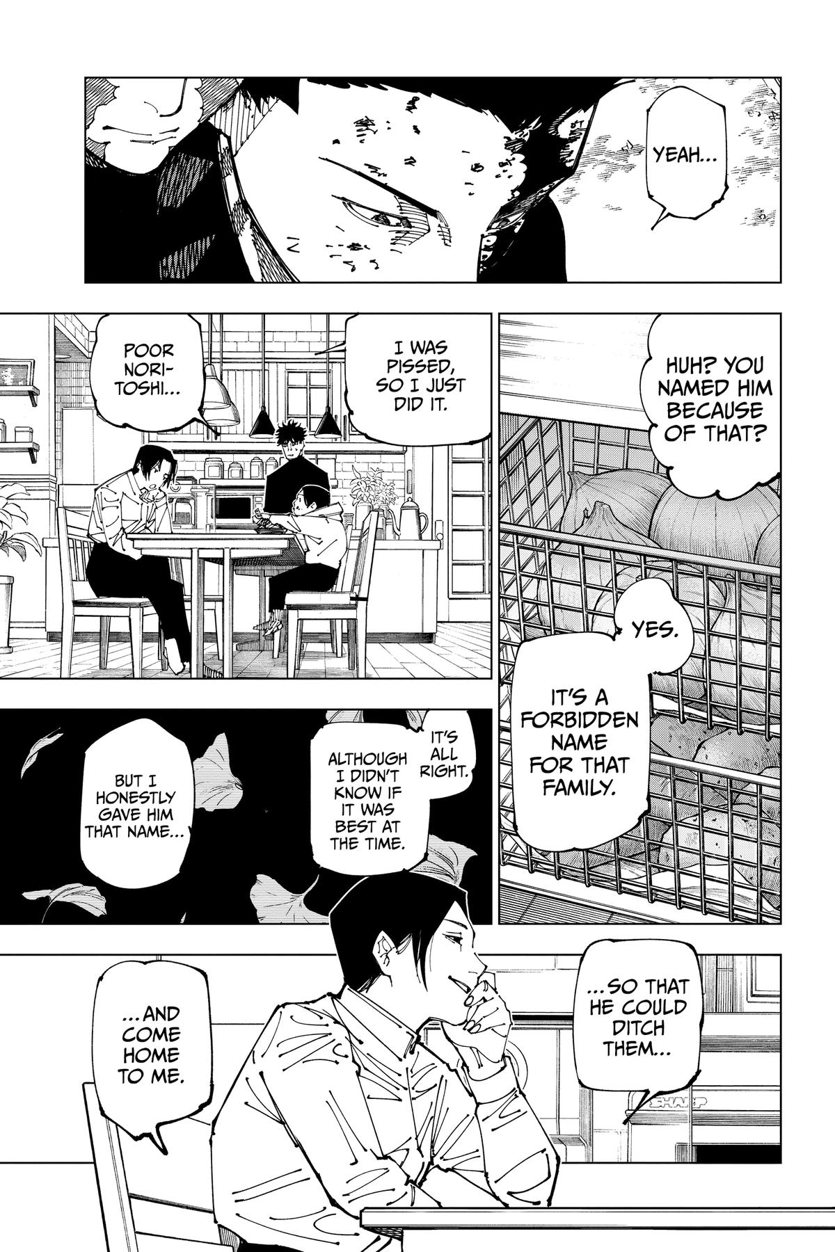 Jujutsu Kaisen Chapter 199 page 3 - Chapter 199: Resentful Names