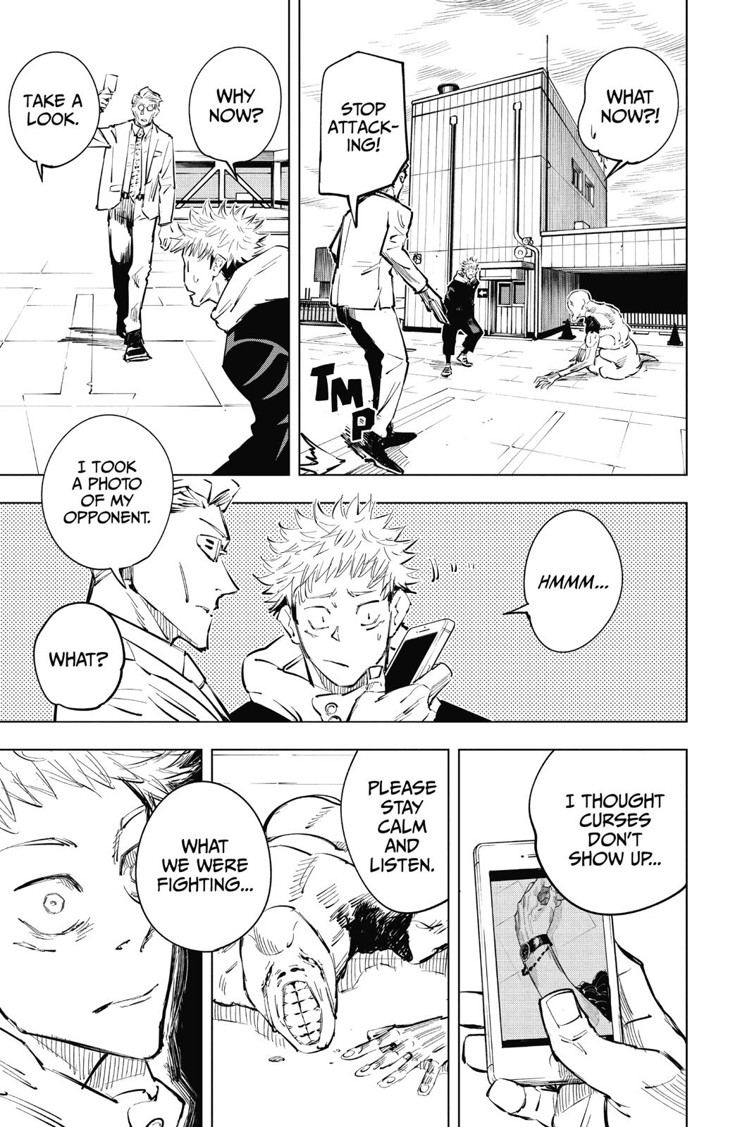Jujutsu Kaisen Chapter 20 page 11 - Chapter 20: Young Fish and Reverse Punishment, Part 2