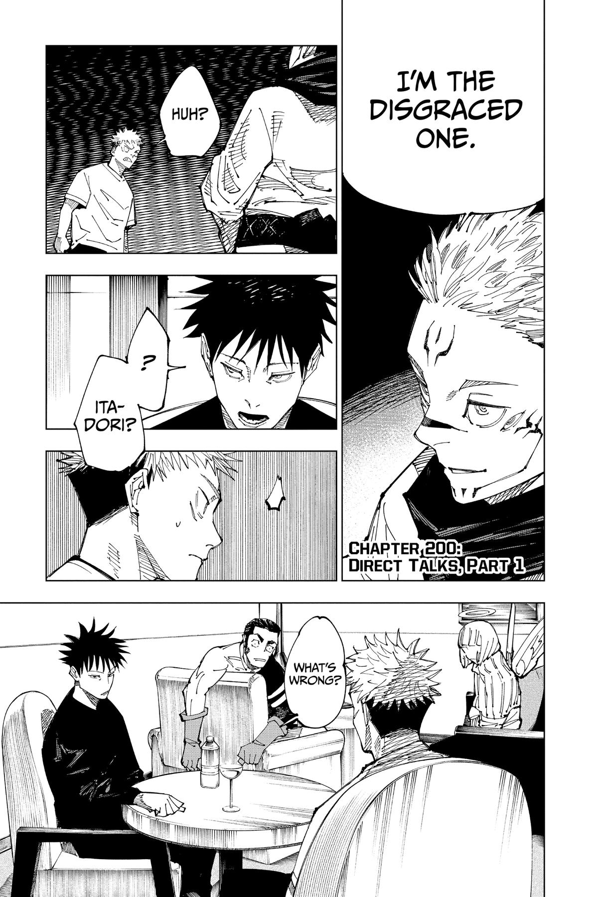 Jujutsu Kaisen Chapter 200 page 7 - Chapter 200: Direct Talks, Part 1
