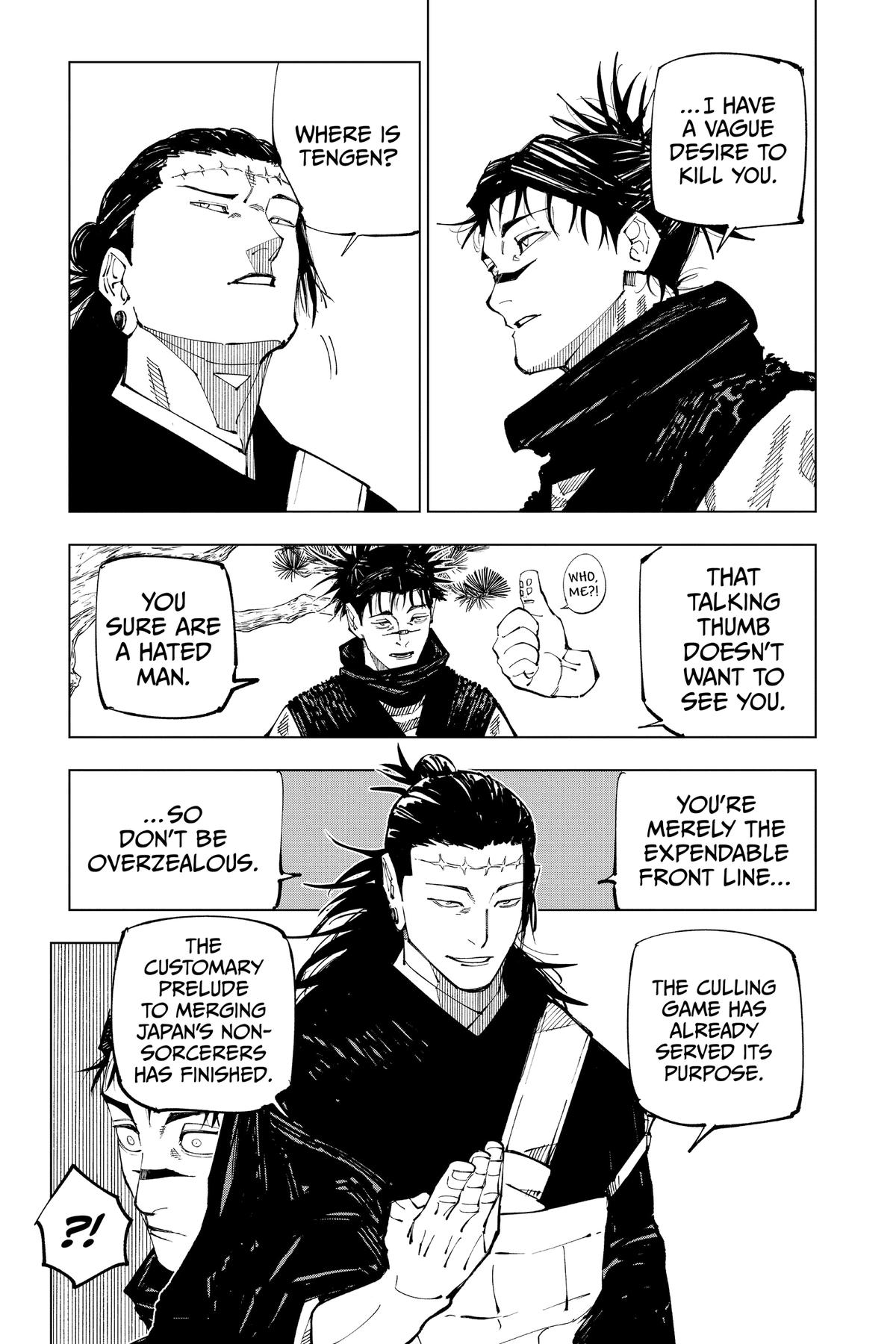 Jujutsu Kaisen Chapter 202 page 10 - Chapter 202: Blood and Oil