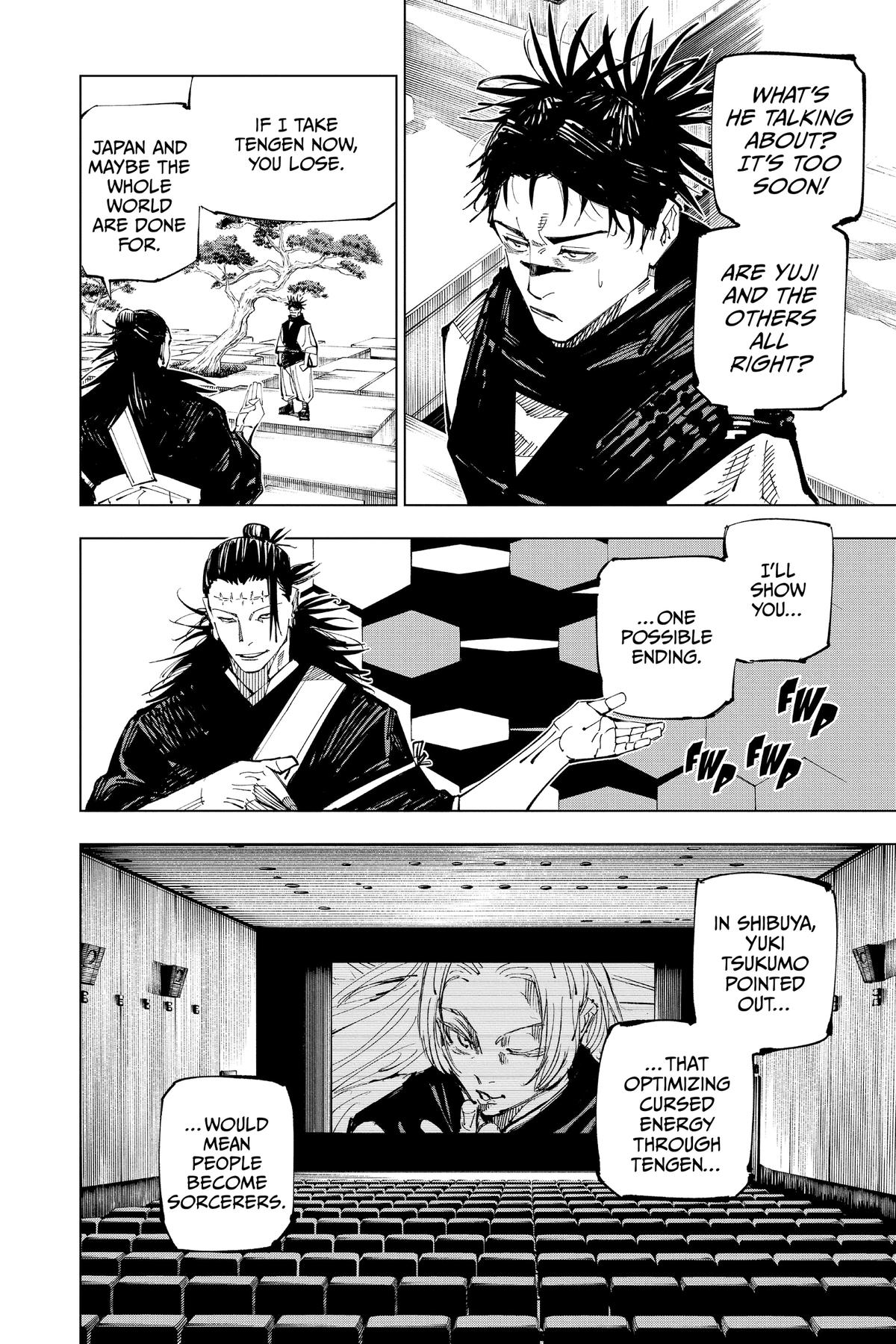 Jujutsu Kaisen Chapter 202 page 11 - Chapter 202: Blood and Oil
