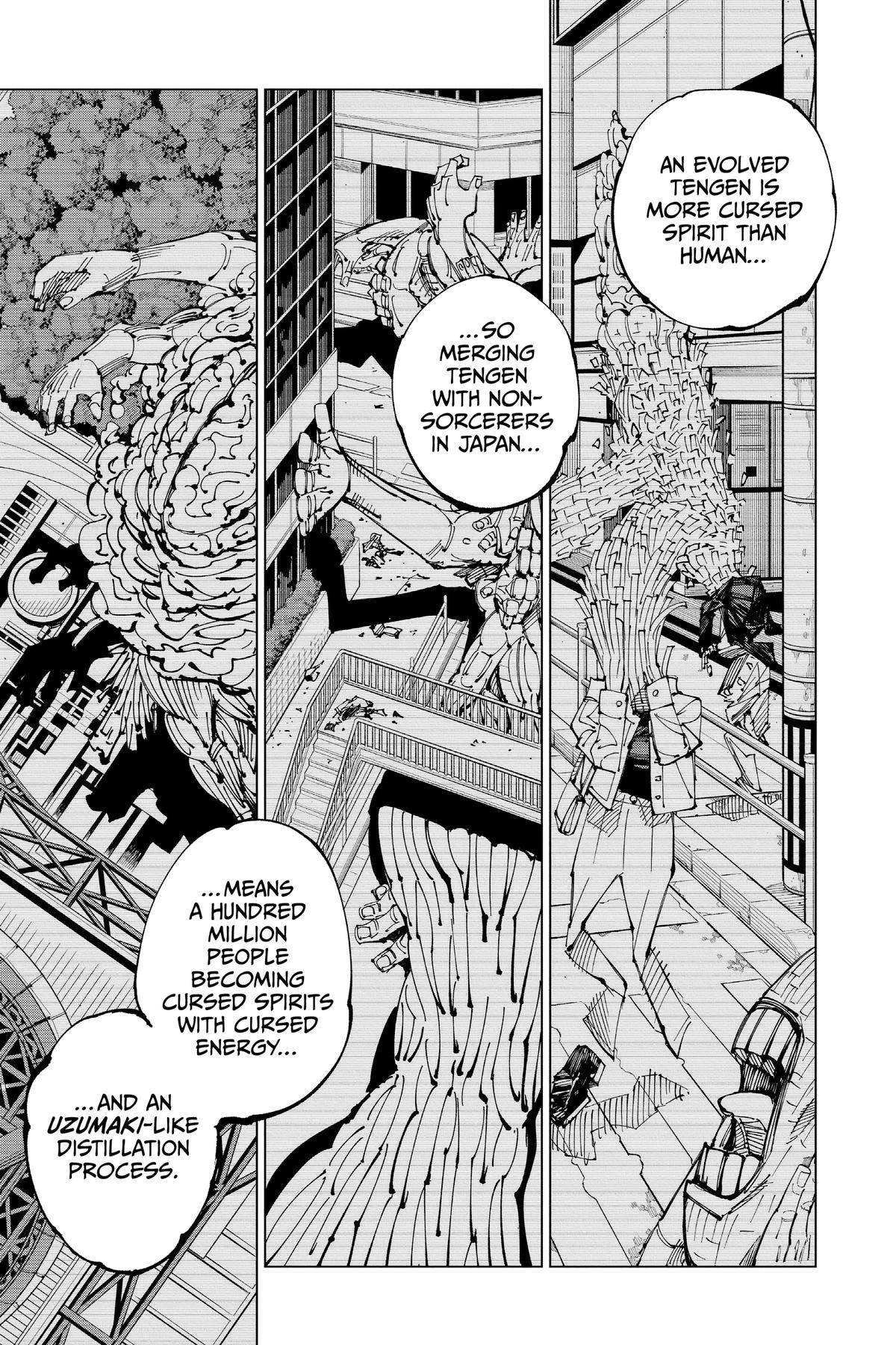 Jujutsu Kaisen Chapter 202 page 14 - Chapter 202: Blood and Oil