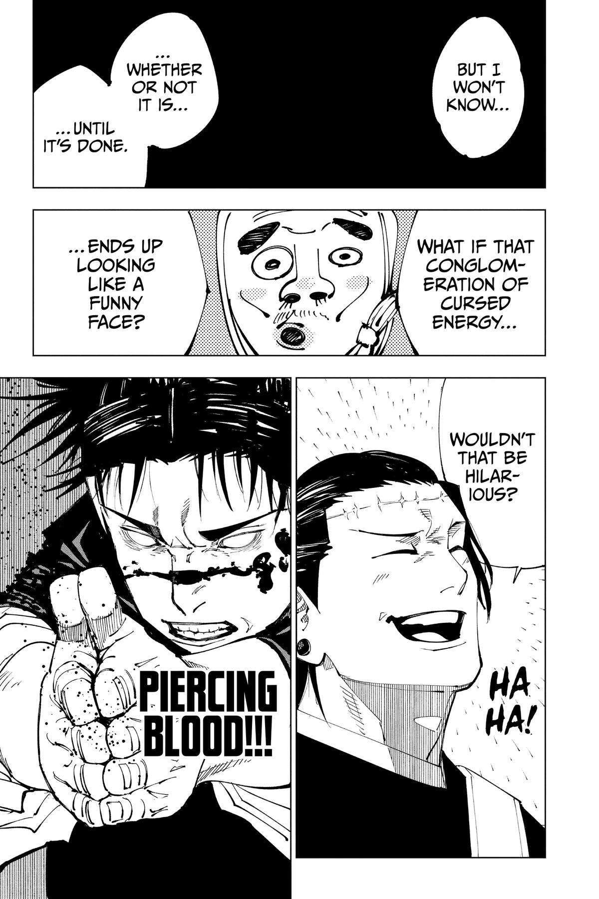 Jujutsu Kaisen Chapter 202 page 17 - Chapter 202: Blood and Oil