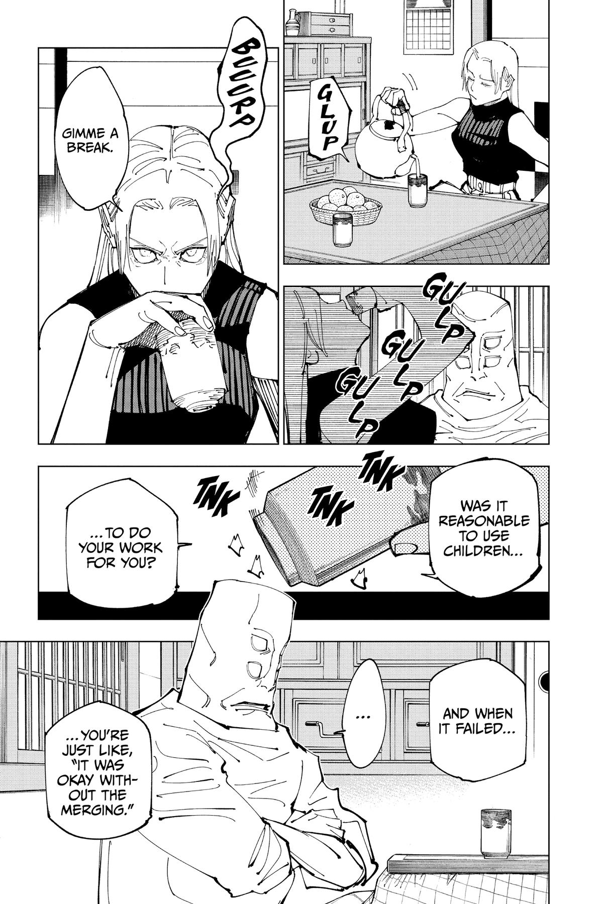 Jujutsu Kaisen Chapter 202 page 3 - Chapter 202: Blood and Oil