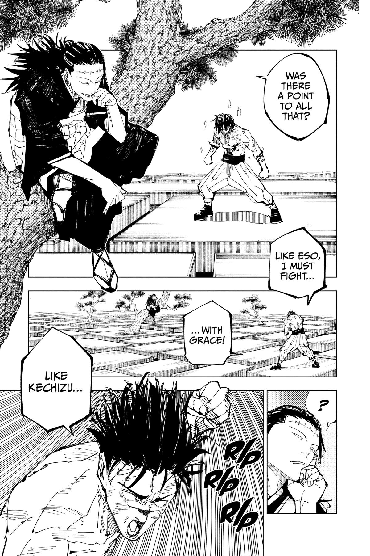 Jujutsu Kaisen Chapter 204 page 11 - Chapter 204: Blood and Oil, Part 3