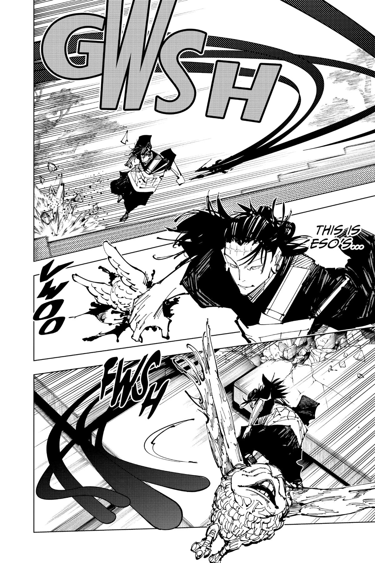 Jujutsu Kaisen Chapter 204 page 6 - Chapter 204: Blood and Oil, Part 3