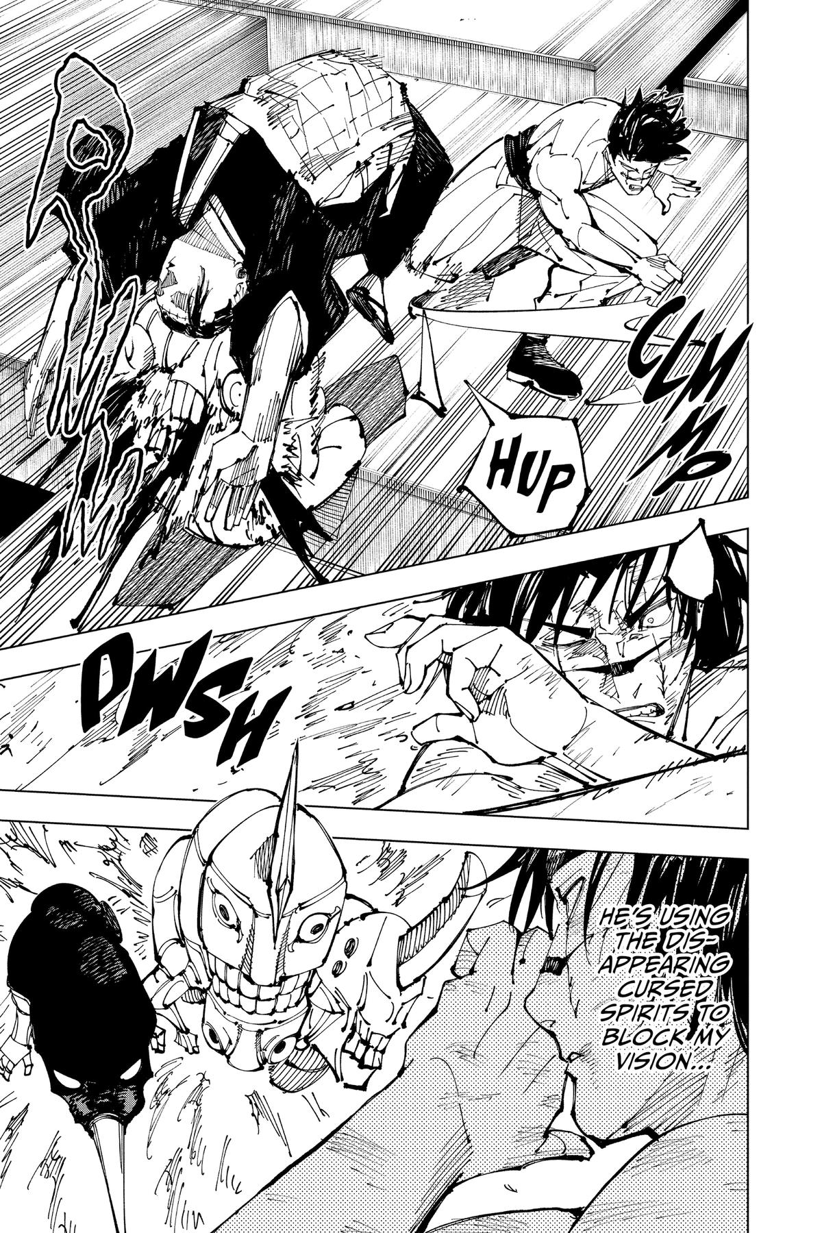 Jujutsu Kaisen Chapter 204 page 9 - Chapter 204: Blood and Oil, Part 3