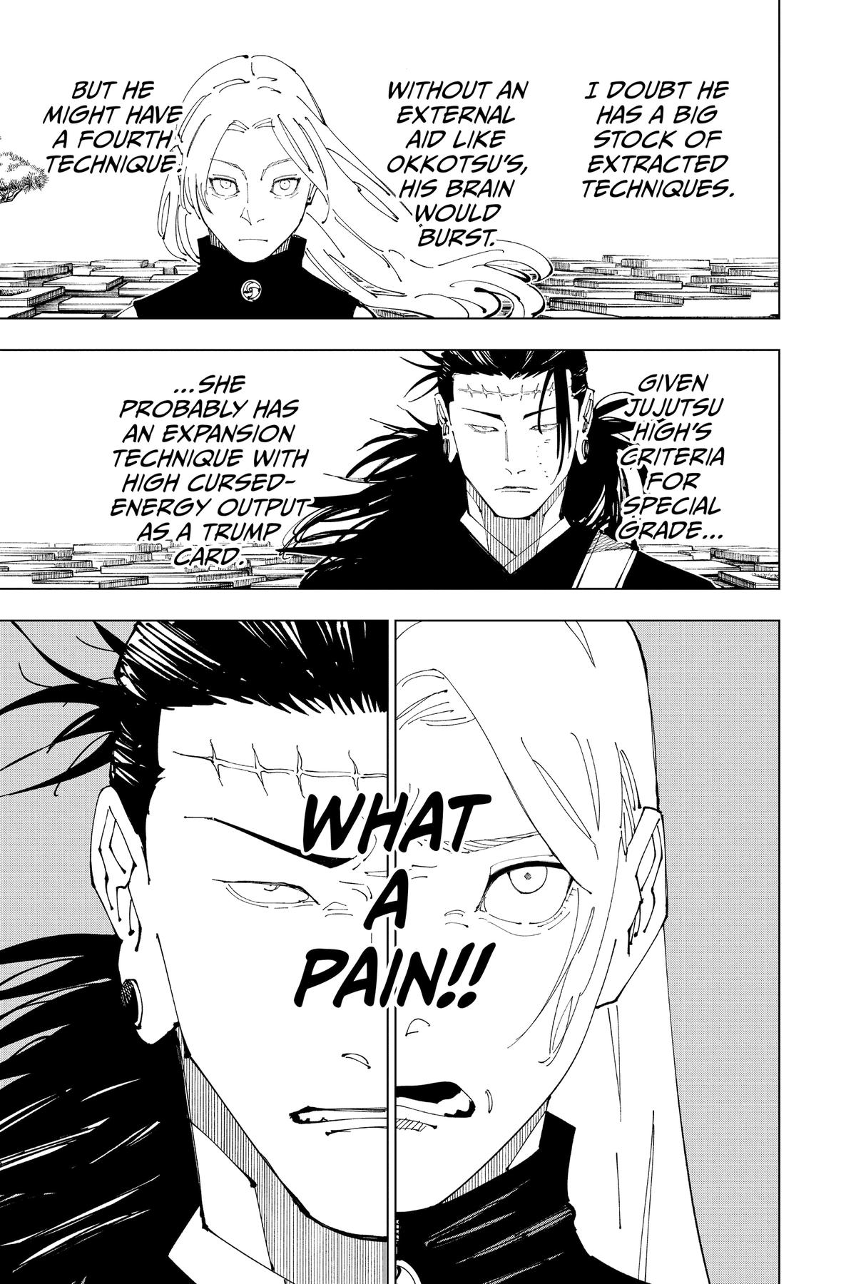 Jujutsu Kaisen Chapter 205 page 13 - Chapter 205: Stars and Oil