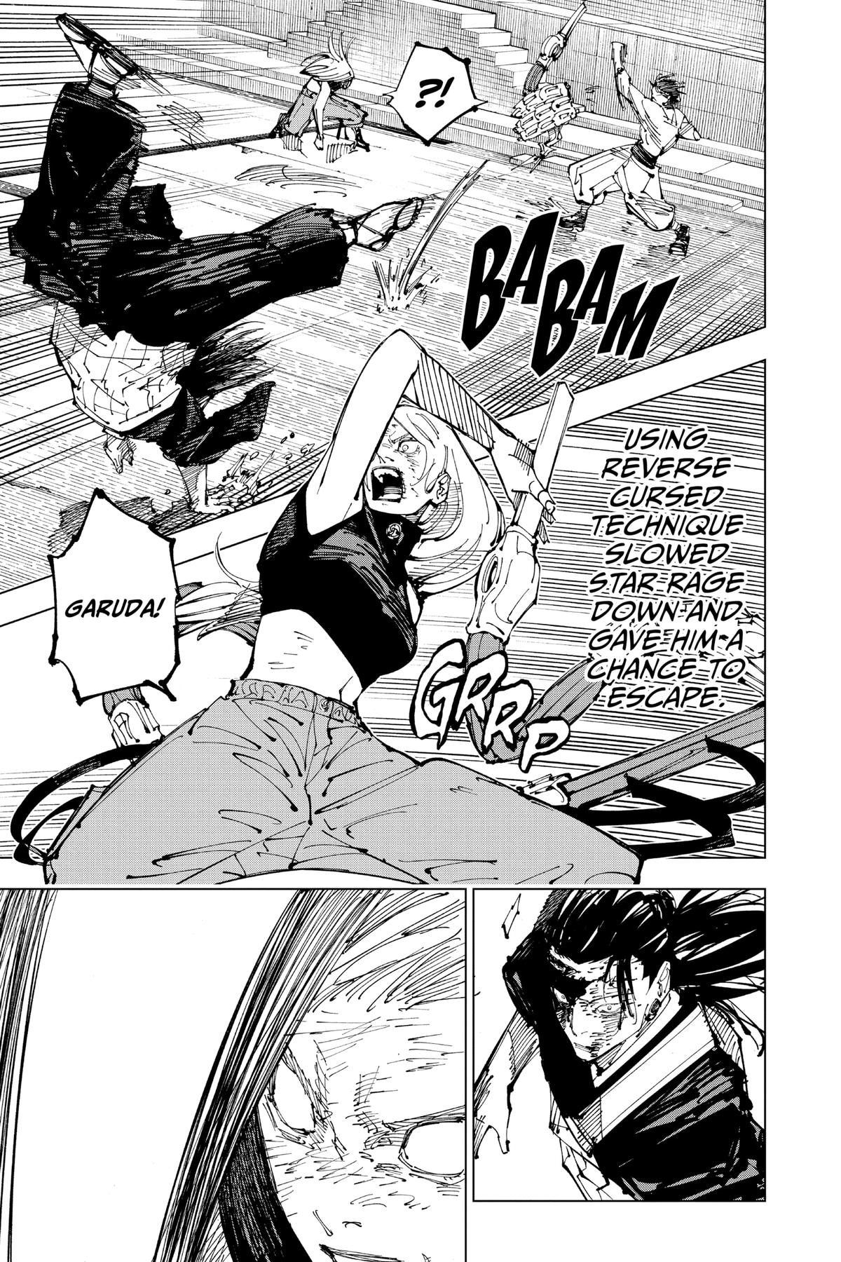 Jujutsu Kaisen Chapter 207 page 9 - Chapter 207: Stars and Oil, Part 3