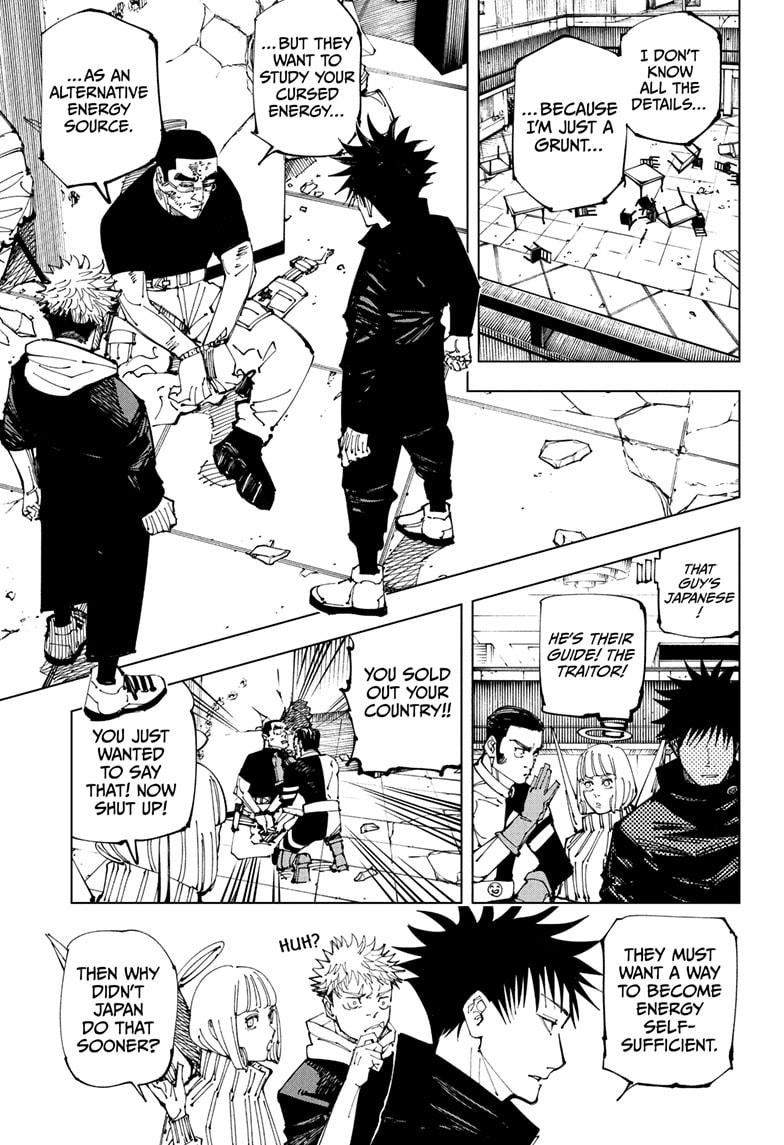 Jujutsu Kaisen Chapter 210 page 3 - Chapter 210: Offering to the Unknown, Part 2