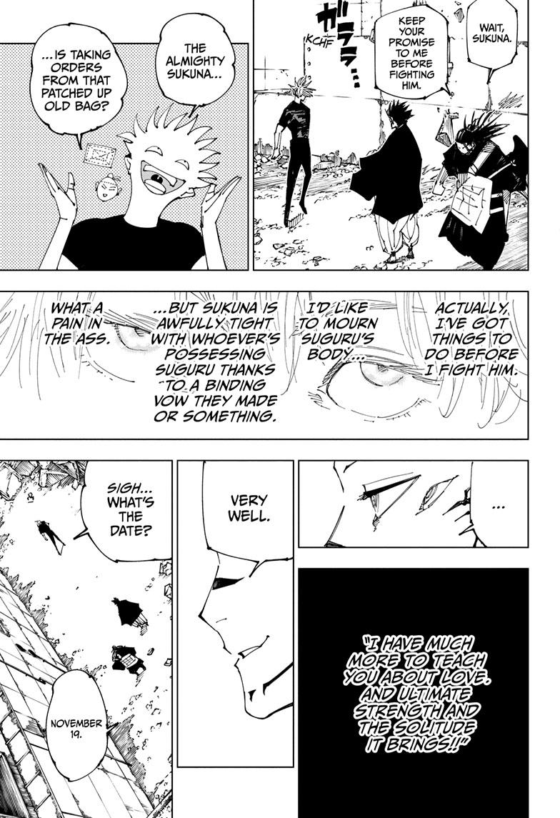 Jujutsu Kaisen Chapter 221 page 17 - Chapter 221: Gain and Loss