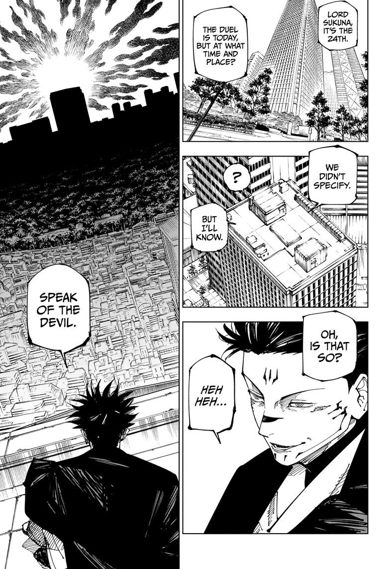 Jujutsu Kaisen Chapter 223 page 4 - Chapter 223: Inhuman Makyo Shinjuku Showdown, Part 1
