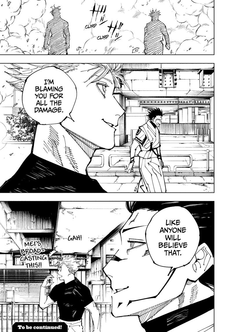 Jujutsu Kaisen Chapter 224 page 20 - Chapter 224: Inhuman Makyo Shinjuku Showdown, Part 2