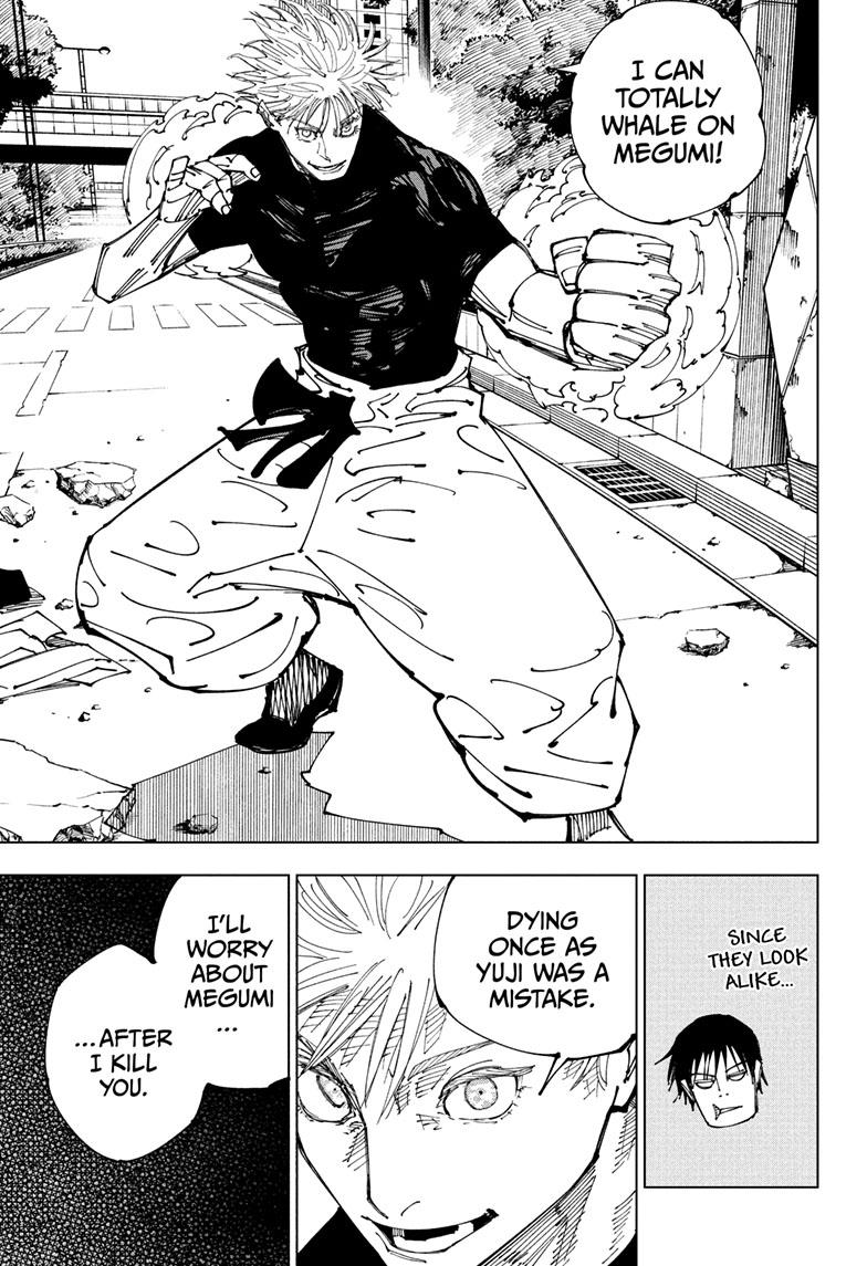 Jujutsu Kaisen Chapter 224 page 4 - Chapter 224: Inhuman Makyo Shinjuku Showdown, Part 2