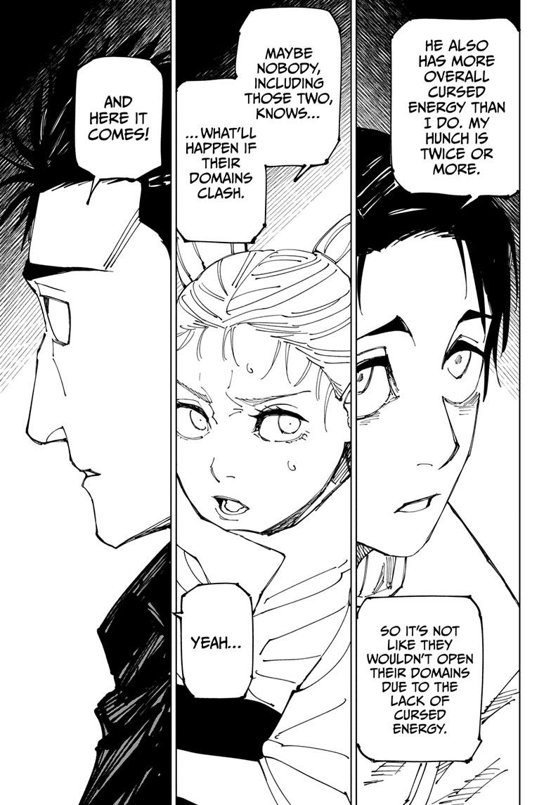 Jujutsu Kaisen Chapter 225 page 12 - Chapter 225: Inhuman Makyo Shinjuku Showdown, Part 3