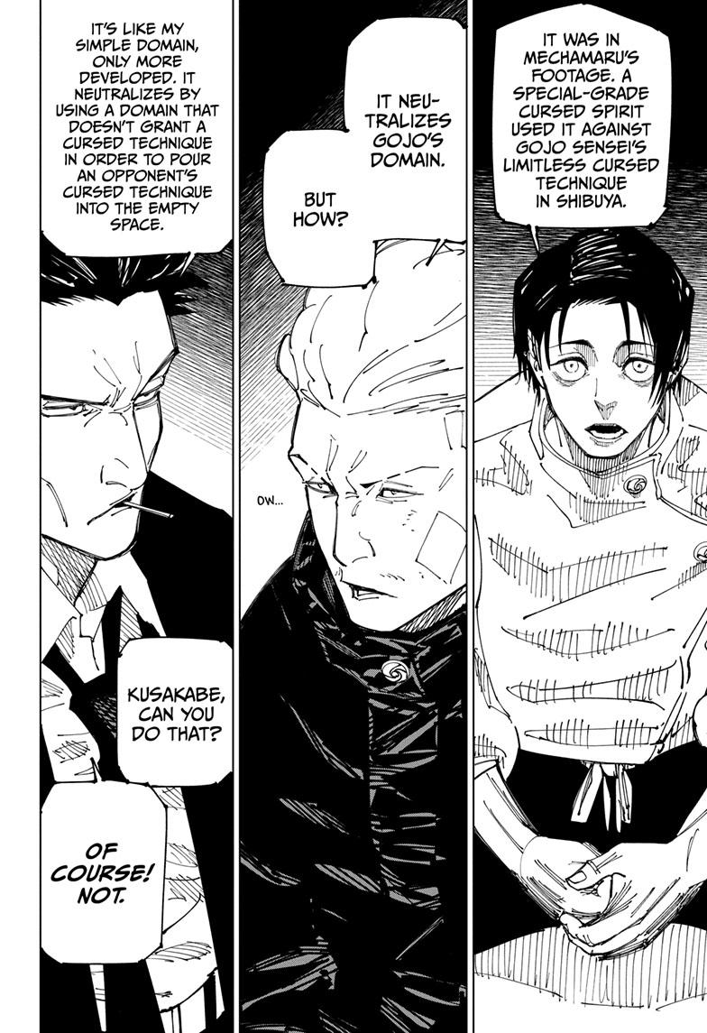 Jujutsu Kaisen Chapter 225 page 3 - Chapter 225: Inhuman Makyo Shinjuku Showdown, Part 3