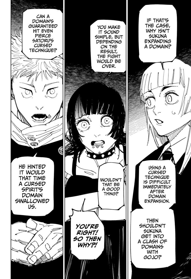Jujutsu Kaisen Chapter 225 page 5 - Chapter 225: Inhuman Makyo Shinjuku Showdown, Part 3