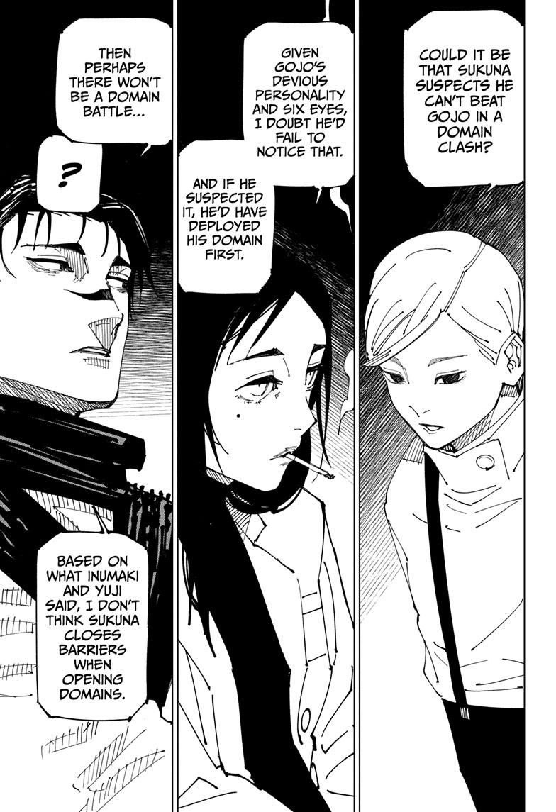 Jujutsu Kaisen Chapter 225 page 6 - Chapter 225: Inhuman Makyo Shinjuku Showdown, Part 3