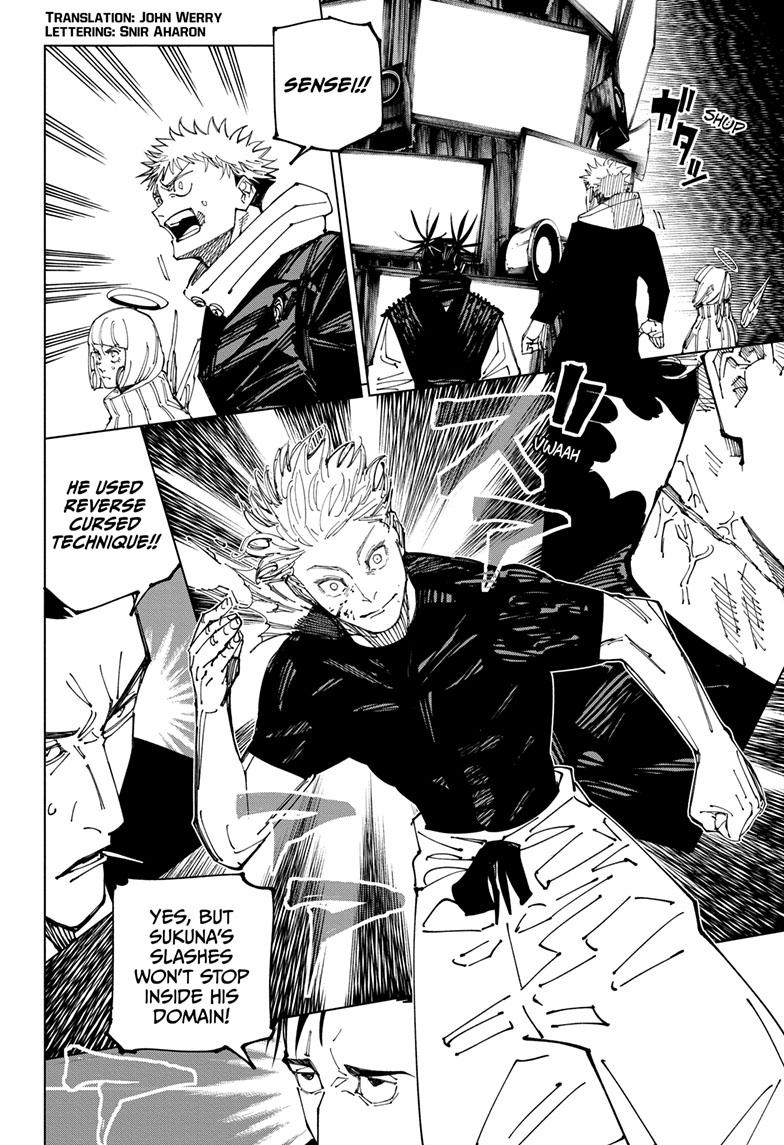 Jujutsu Kaisen Chapter 226 page 3 - Chapter 226: Inhuman Makyo Shinjuku Showdown, Part 4