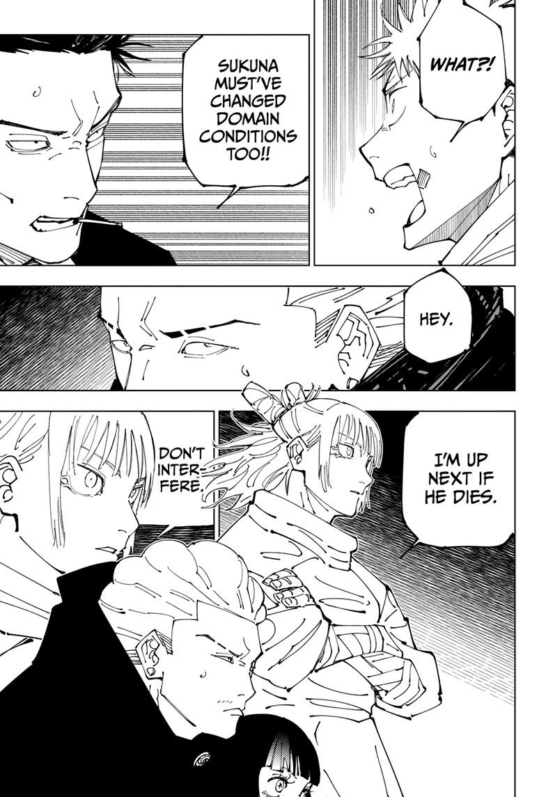 Jujutsu Kaisen Chapter 227 page 16 - Chapter 227: Inhuman Makyo Shinjuku Showdown, Part 5