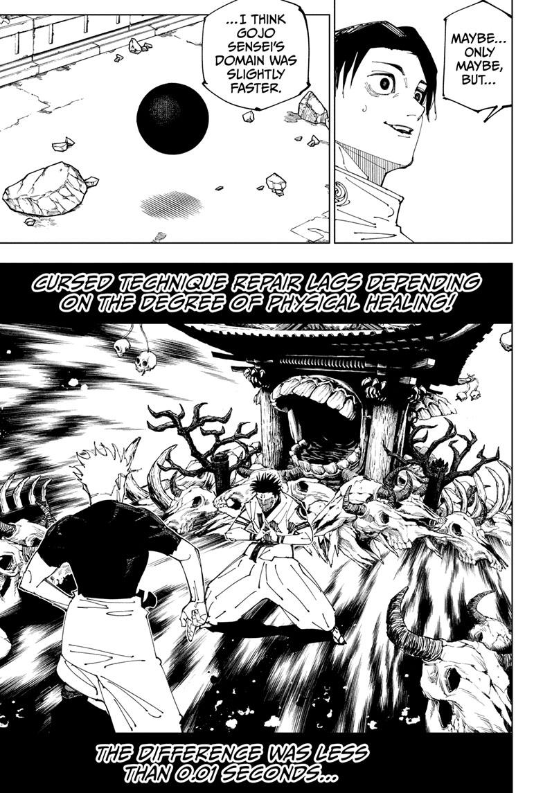 Jujutsu Kaisen Chapter 229 page 12 - Chapter 229: Inhuman Makyo Shinjuku Showdown, Part 7