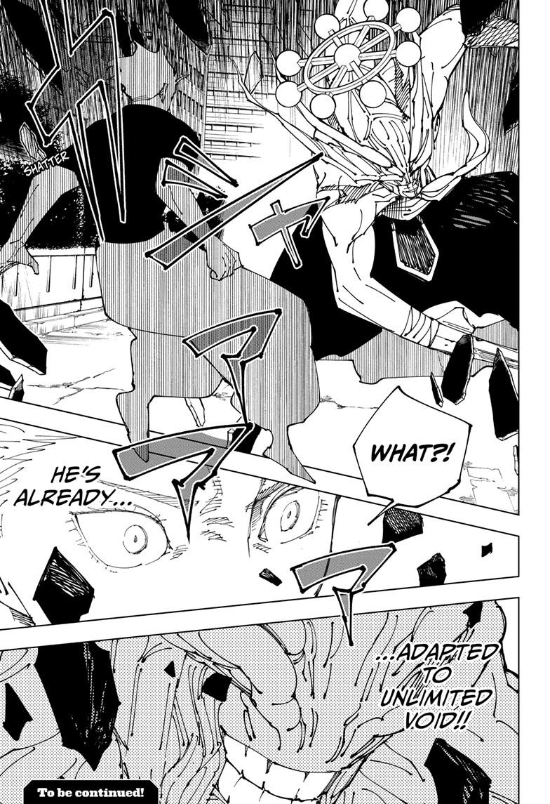 Jujutsu Kaisen Chapter 229 page 18 - Chapter 229: Inhuman Makyo Shinjuku Showdown, Part 7