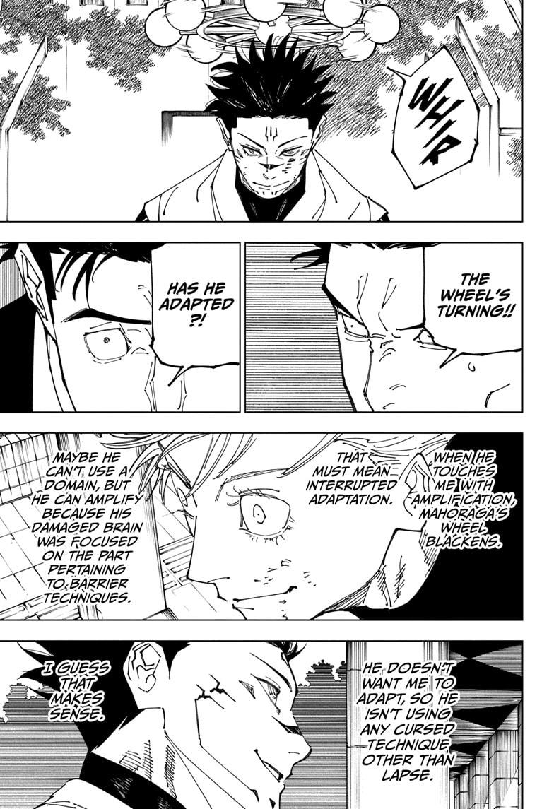 Jujutsu Kaisen Chapter 231 page 13 - Chapter 231: Inhuman Makyo Shinjuku Showdown, Part 9
